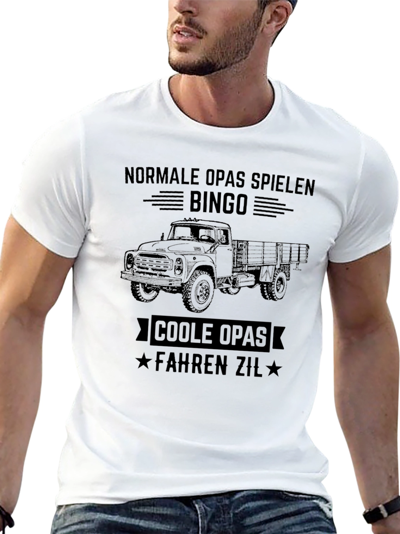 Cool Grandpas Drive ZIL Black T-Shirt