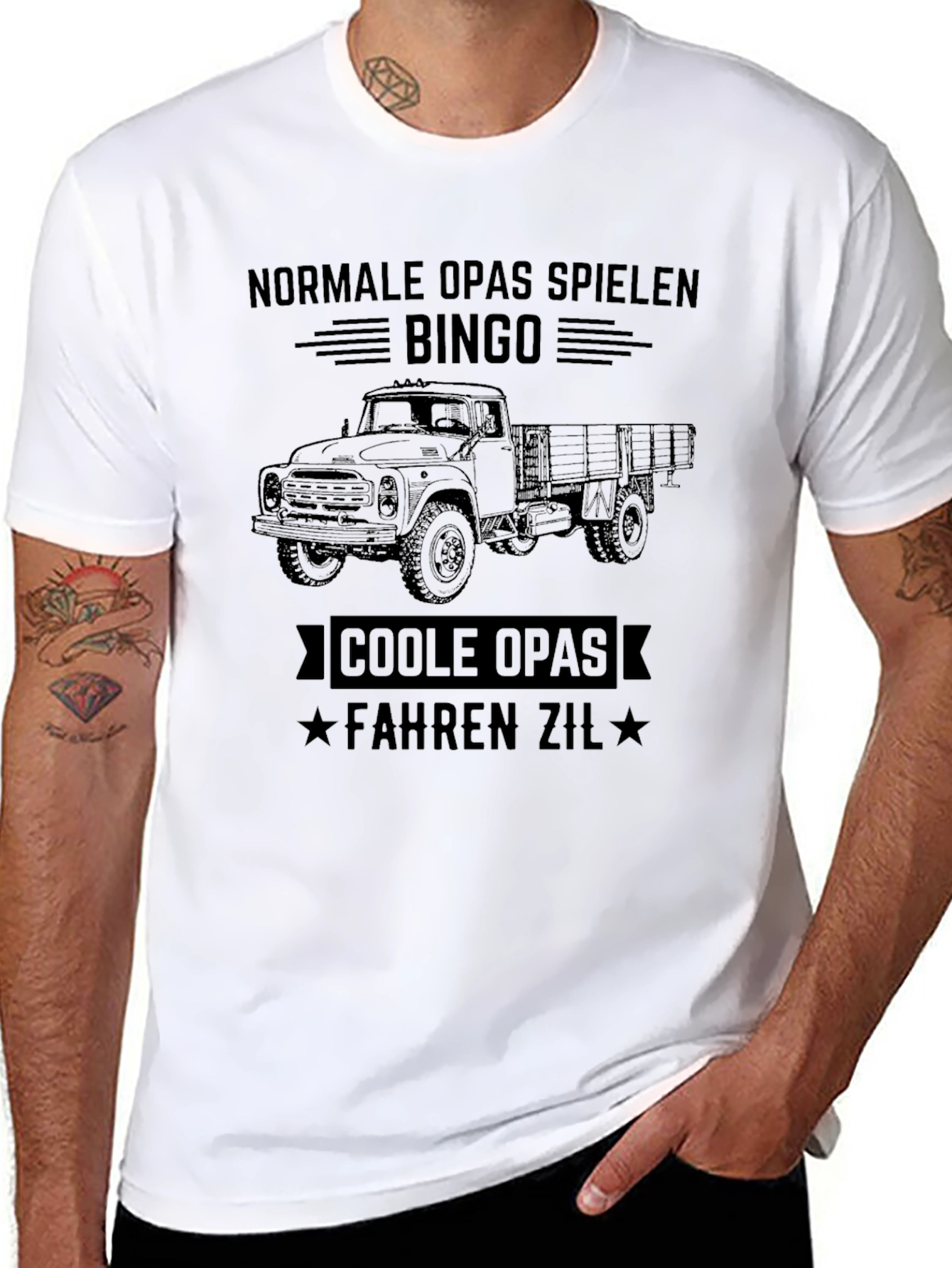 Cool Grandpas Drive ZIL Black T-Shirt