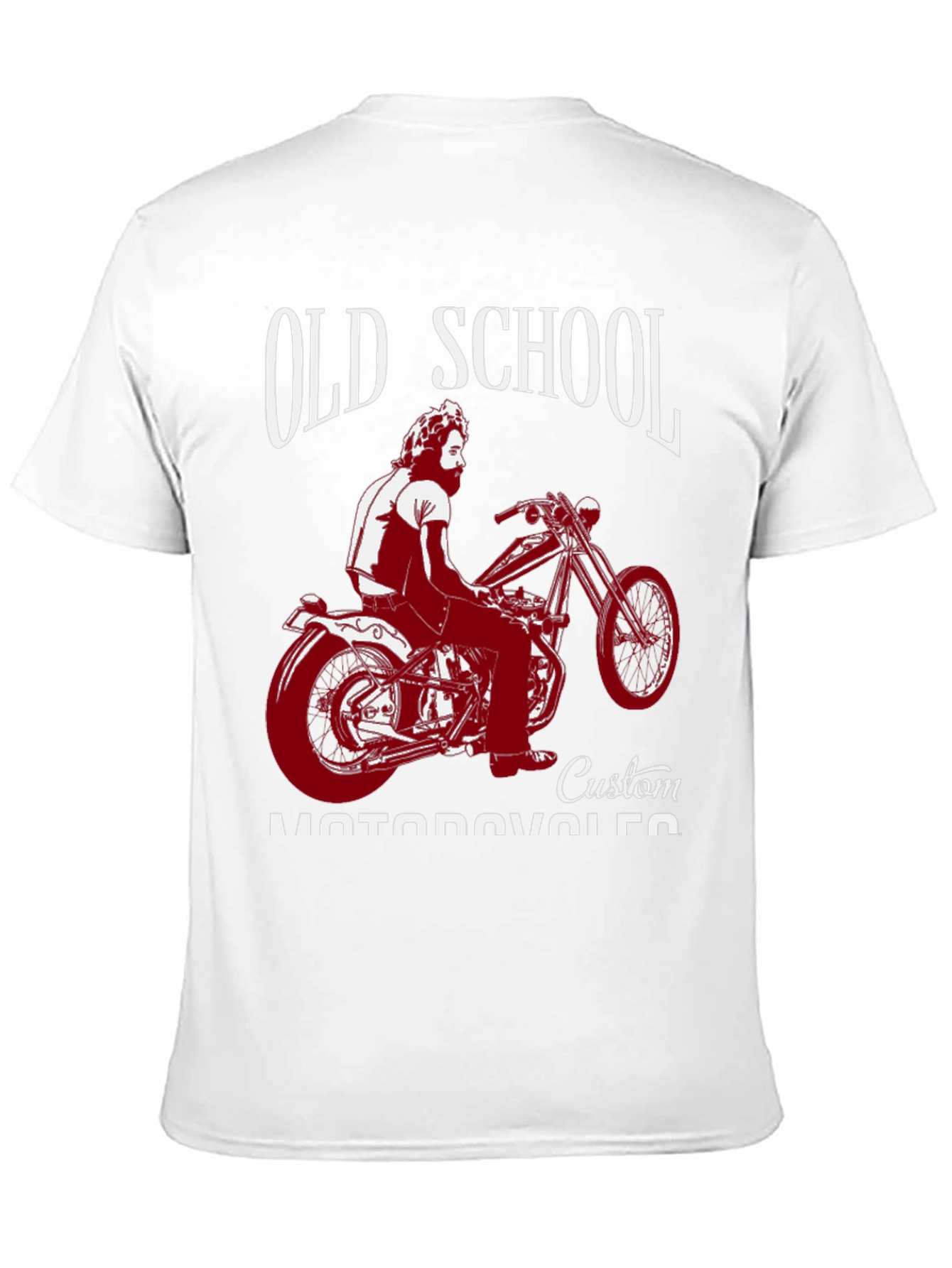 Old School Custom Motorcycle Graphic T-Shirt