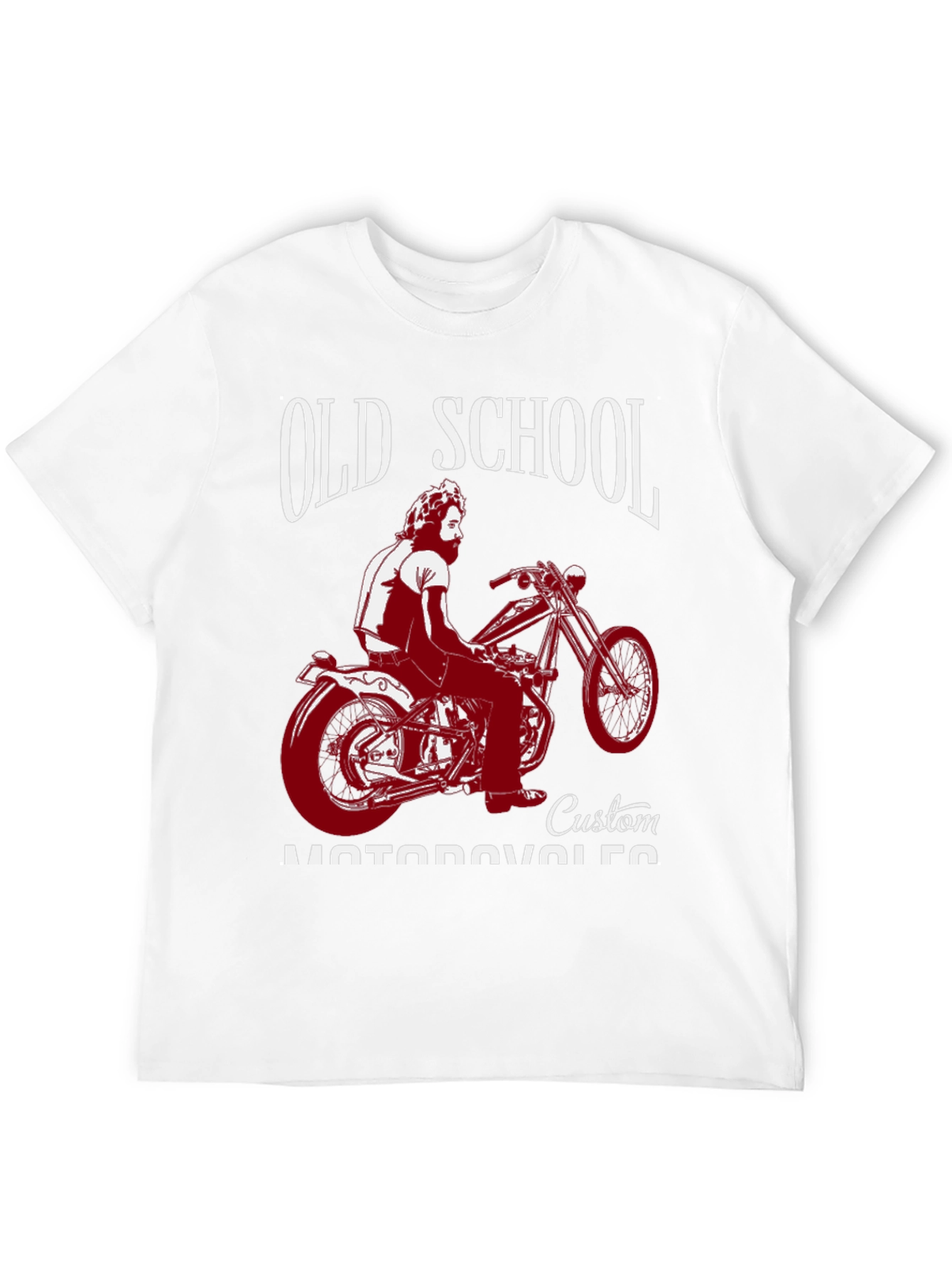 Old School Custom Motorcycle Graphic T-Shirt