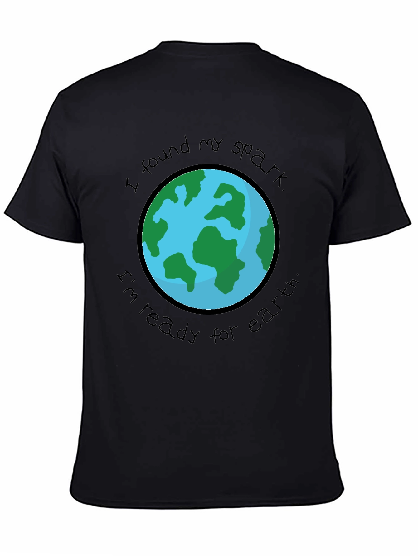 Earth Spark T-Shirt: Ready for Earth Black