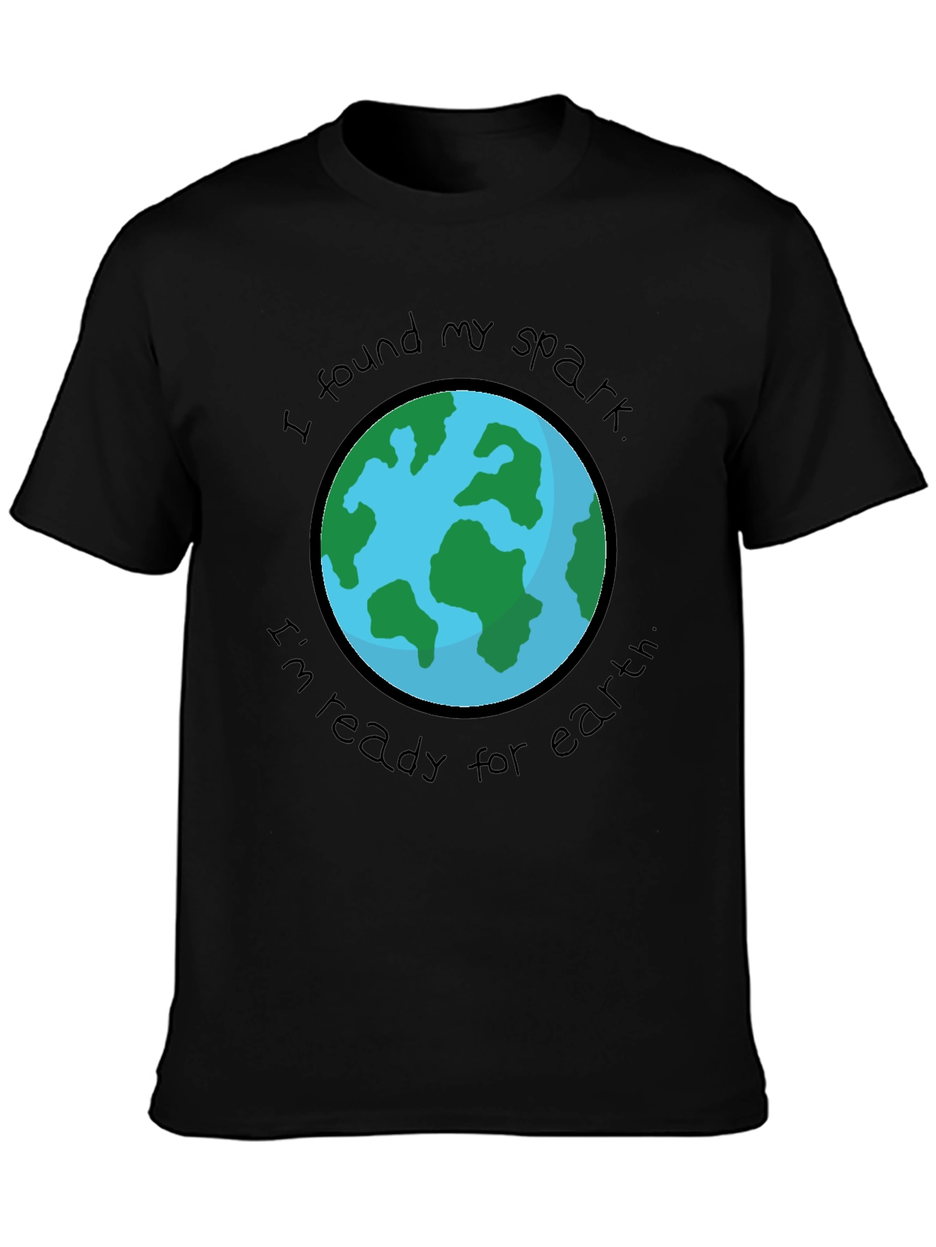 Earth Spark T-Shirt: Ready for Earth Black