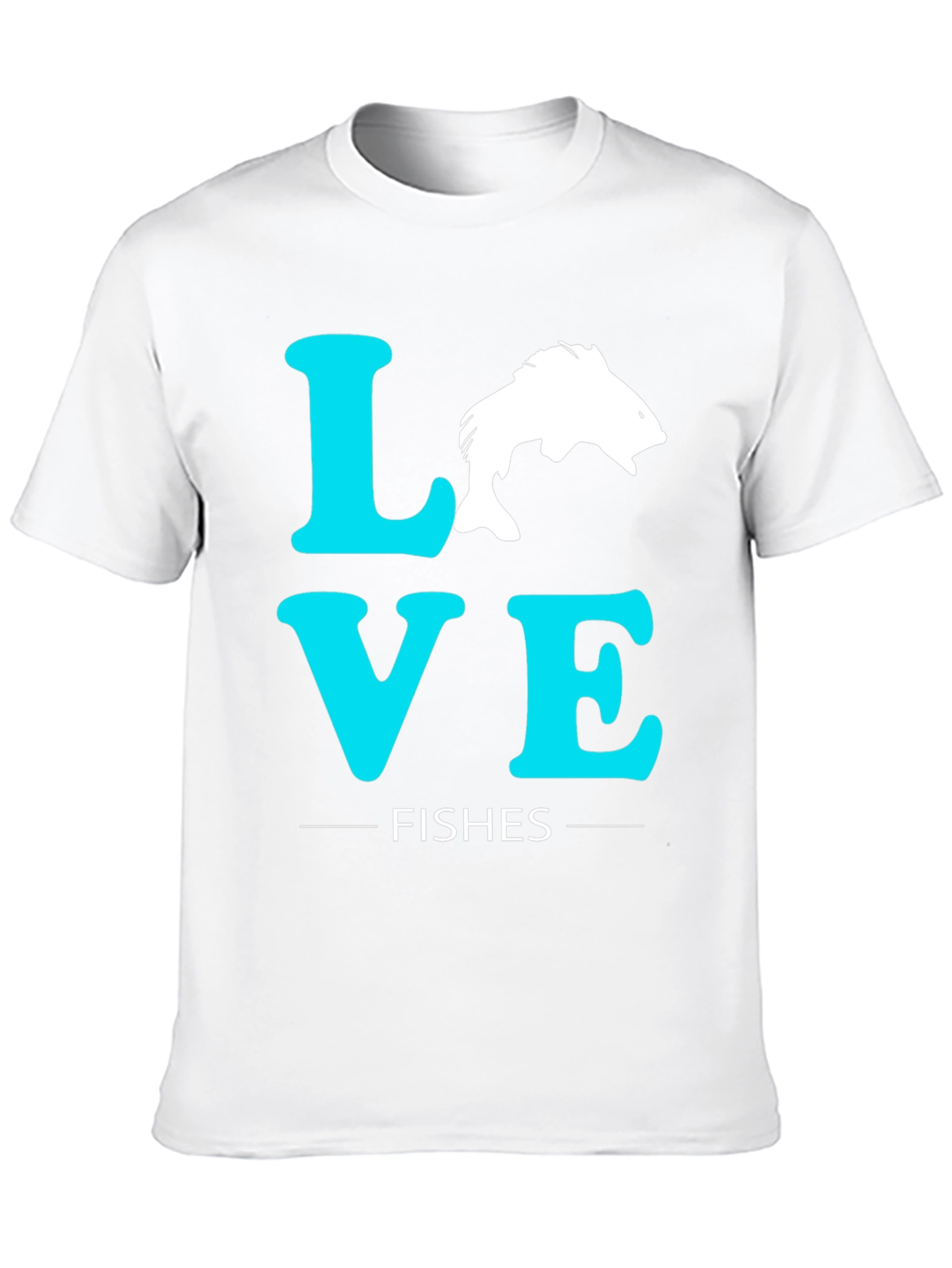 Love Fishes Graphic Tee - Black Cotton T-Shirt