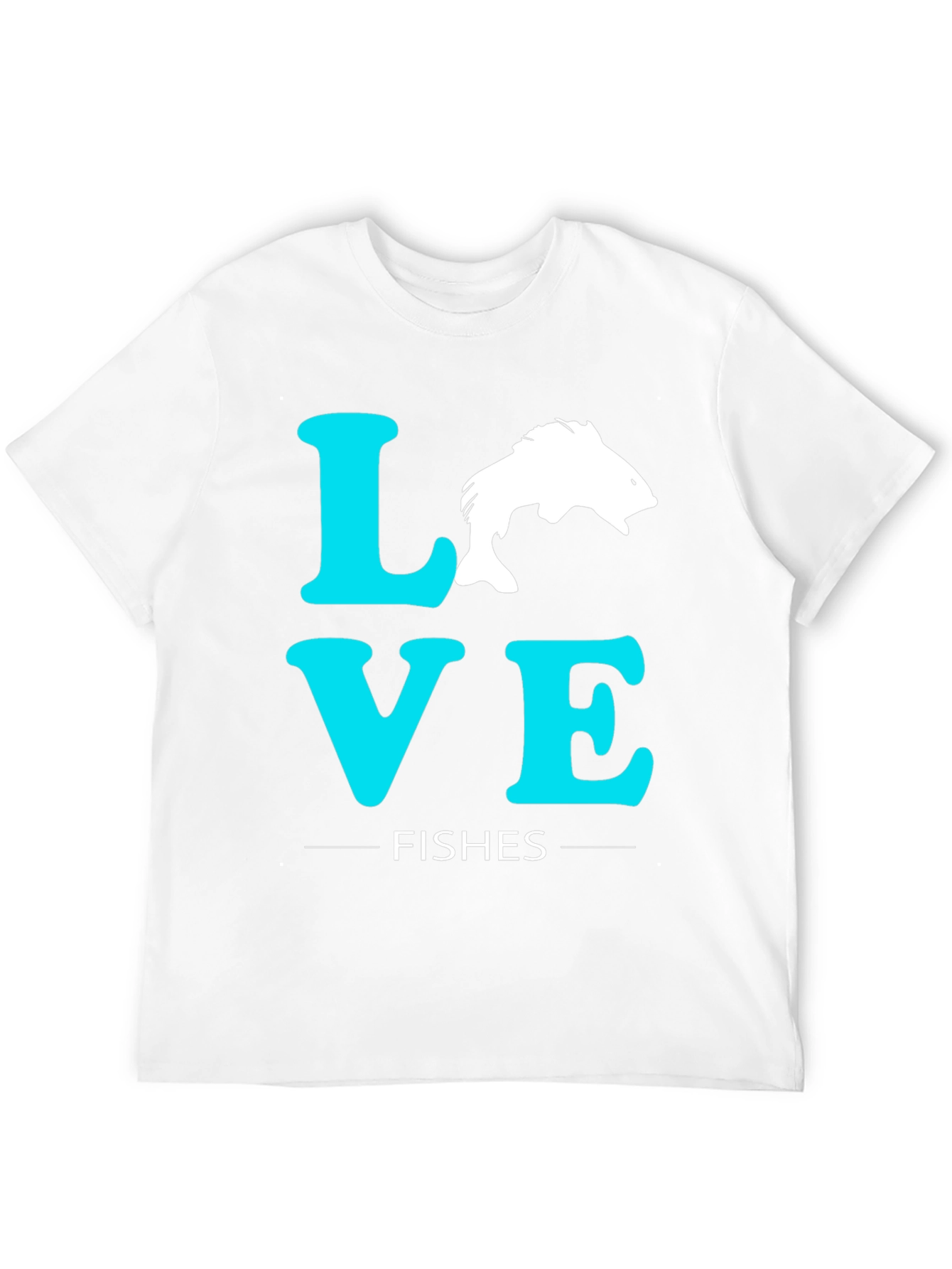 Love Fishes Graphic Tee - Black Cotton T-Shirt