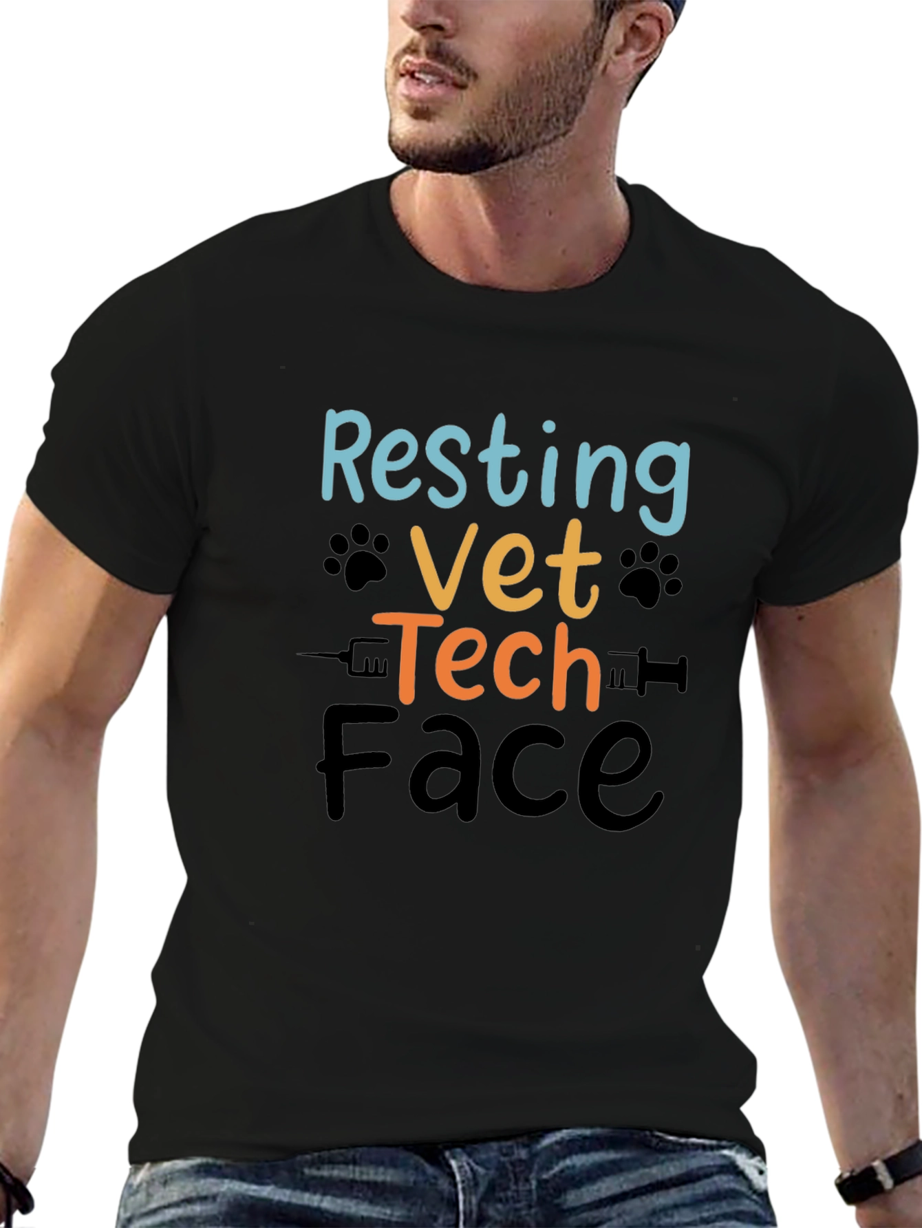 Resting Vet Tech Face T-Shirt