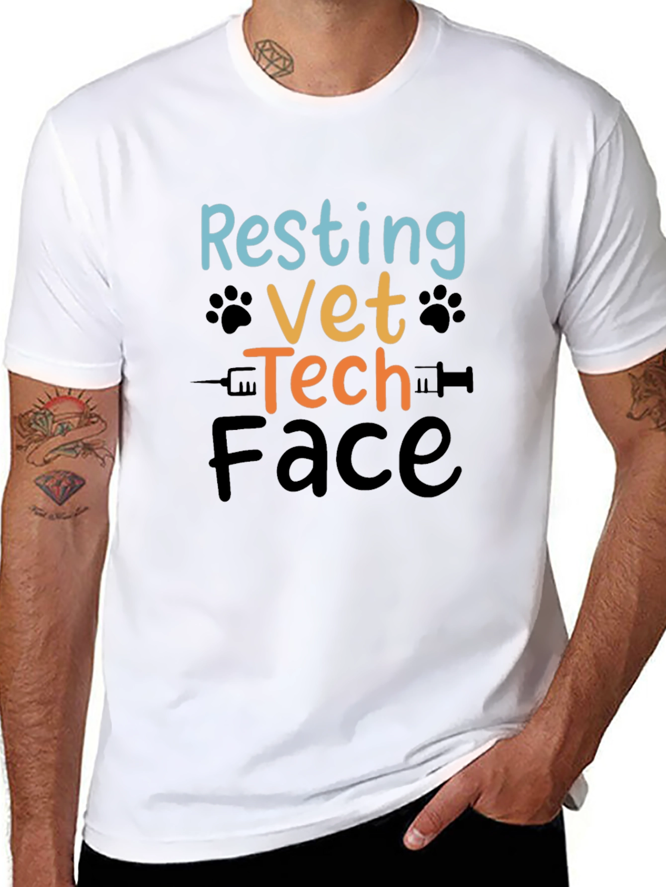 Resting Vet Tech Face T-Shirt