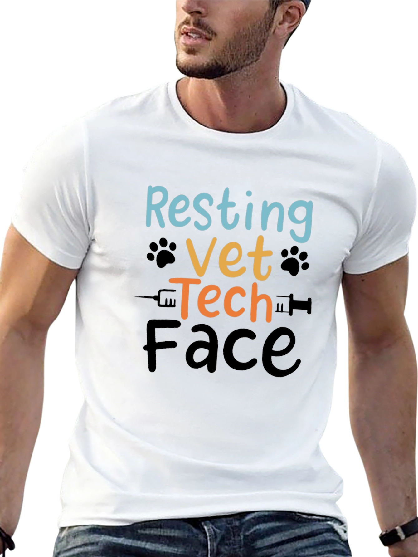 Resting Vet Tech Face T-Shirt