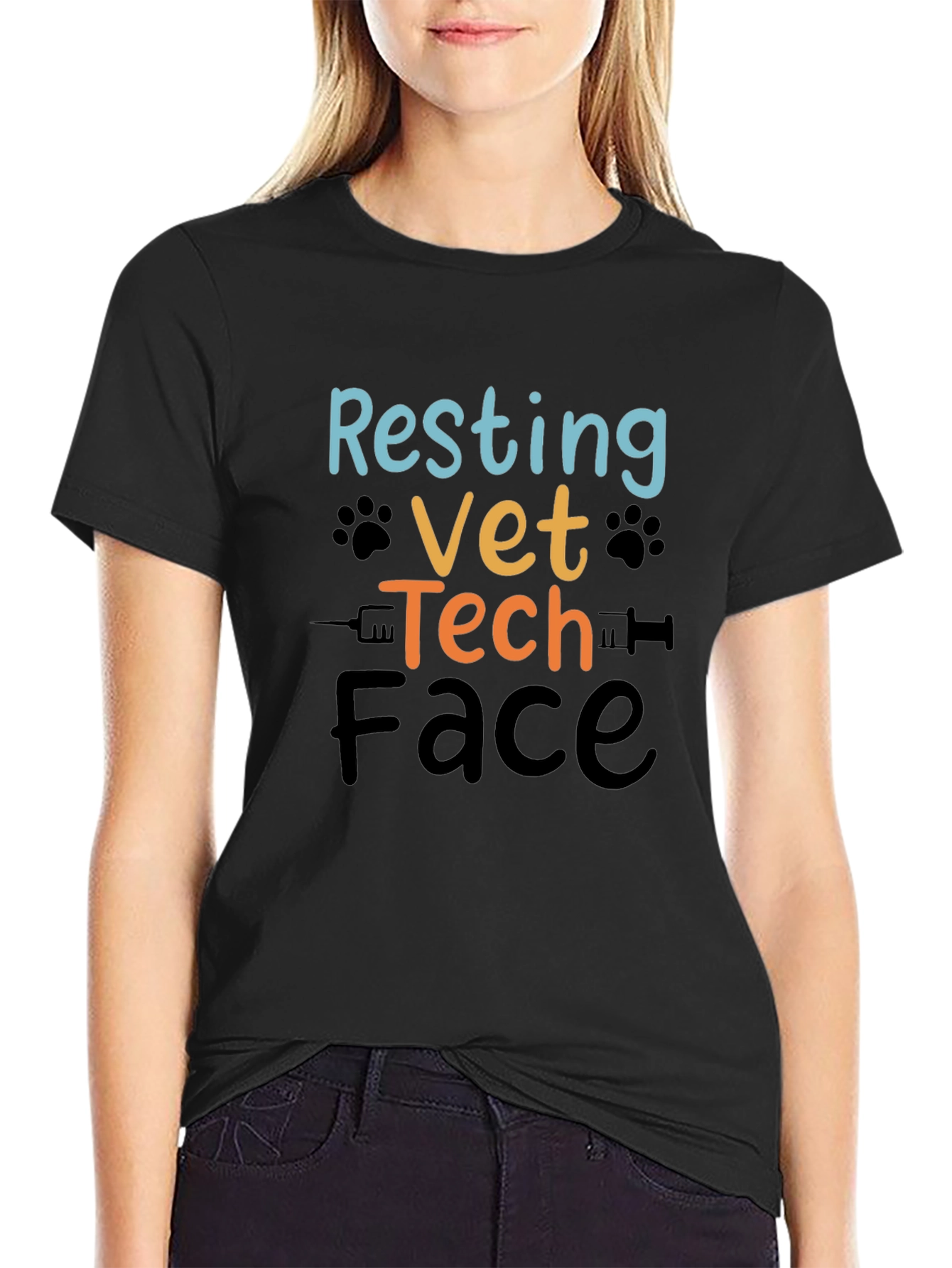 Resting Vet Tech Face T-Shirt
