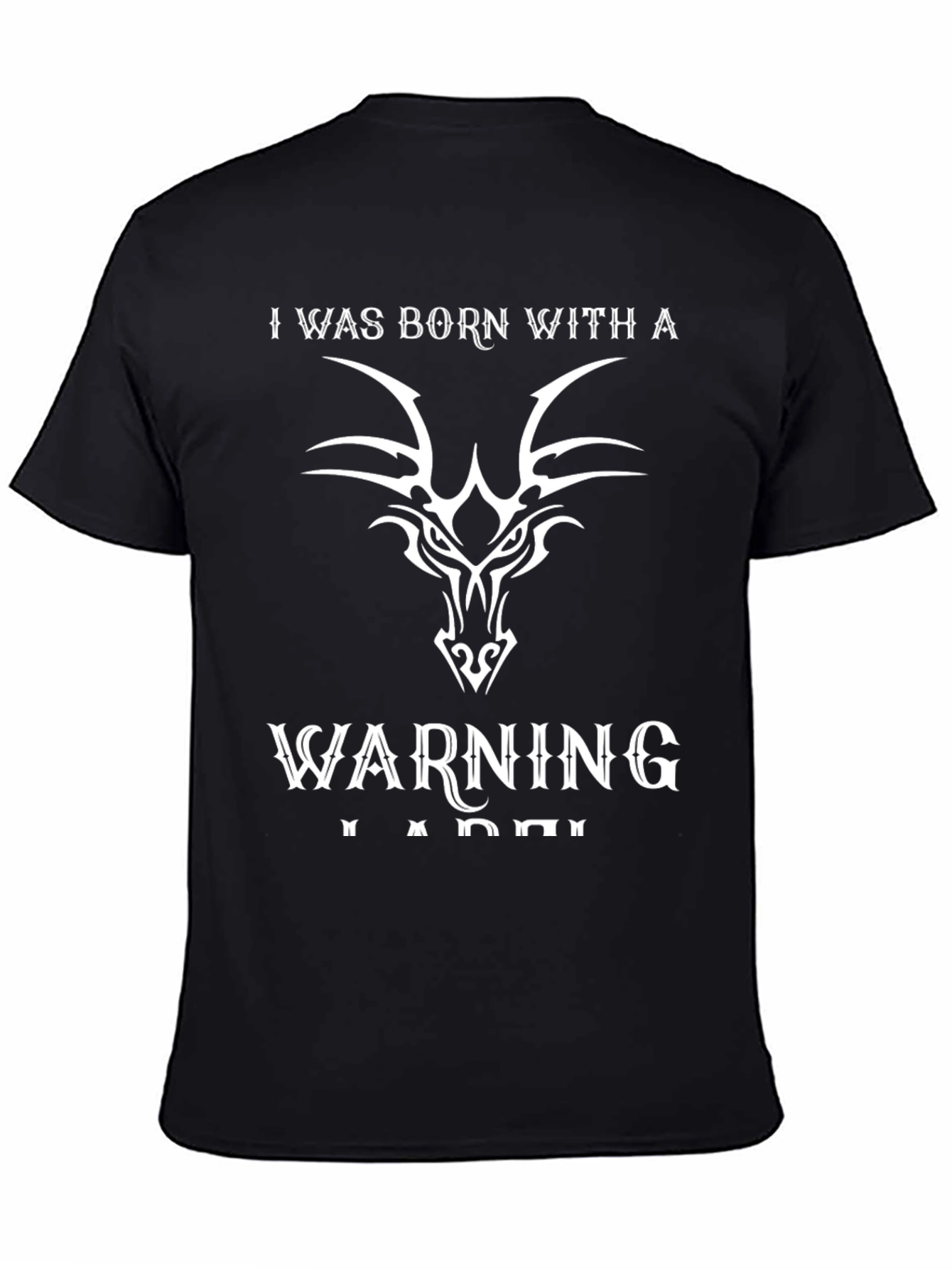 Born With Warning Graphic T-Shirt