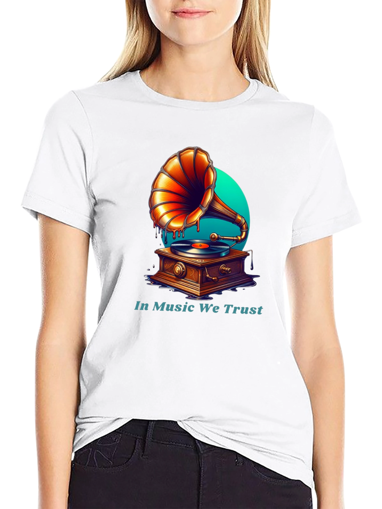In Music We Trust Graphic Tee