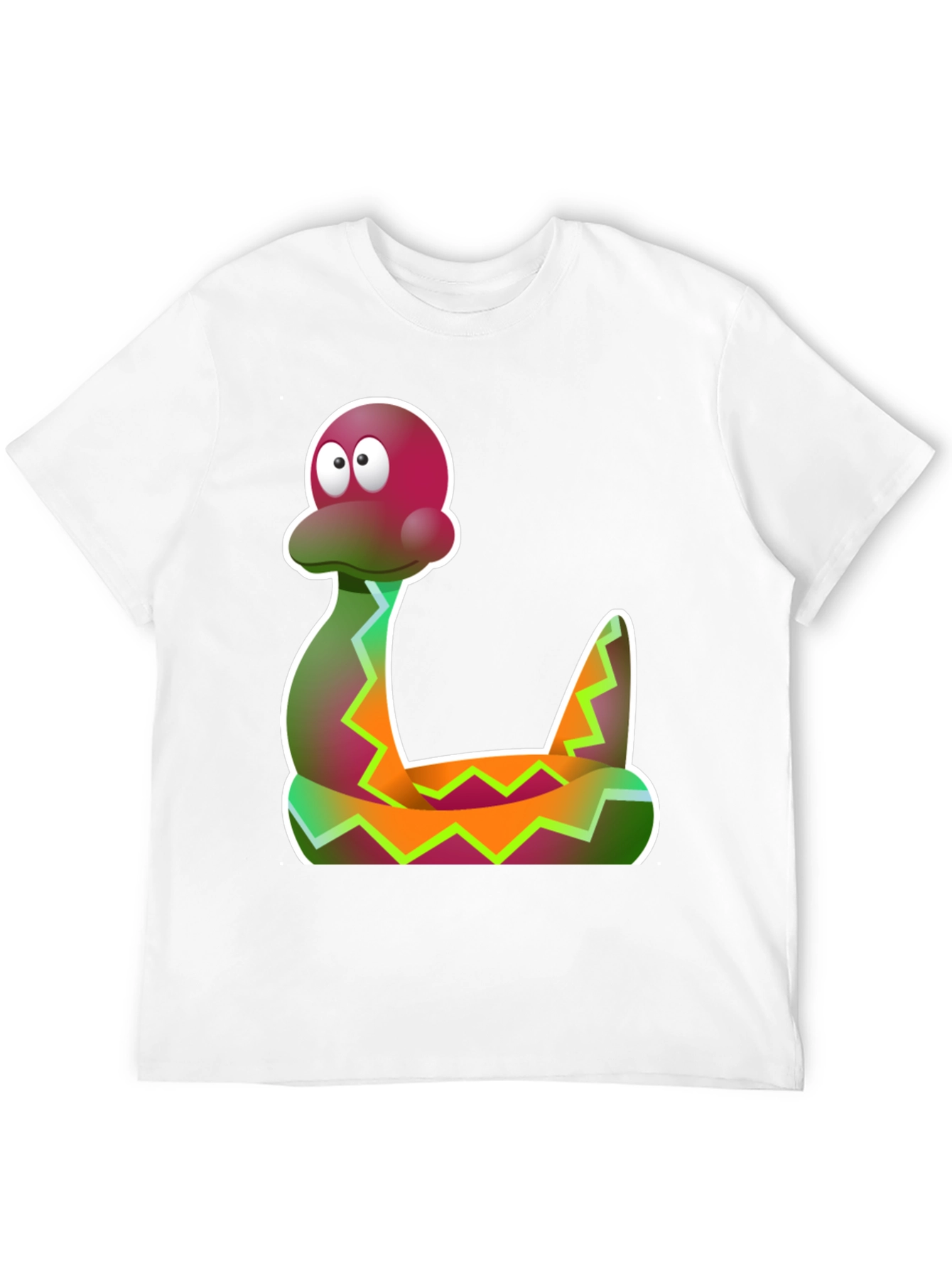 Cartoon Snake Graphic Tee - Funky Style
