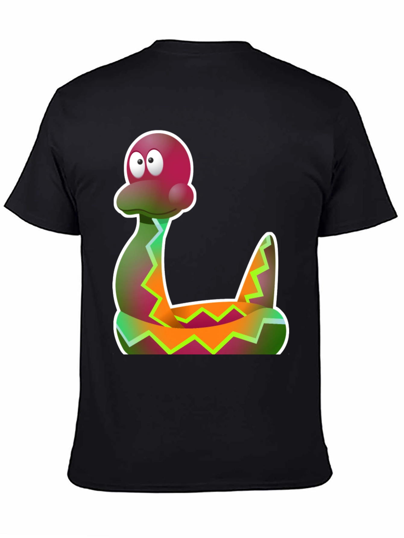 Cartoon Snake Graphic Tee - Funky Style