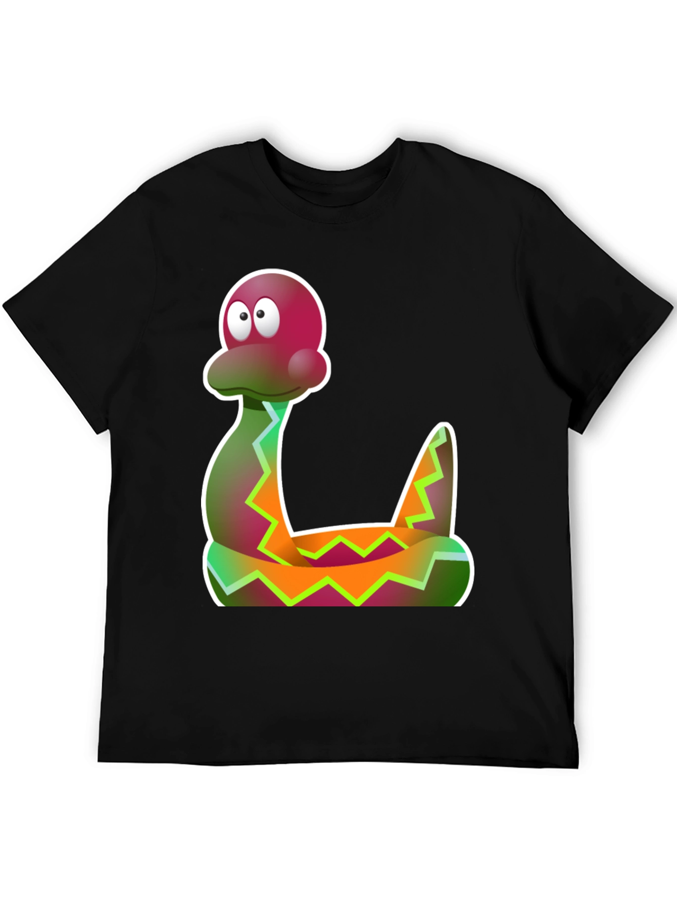 Cartoon Snake Graphic Tee - Funky Style