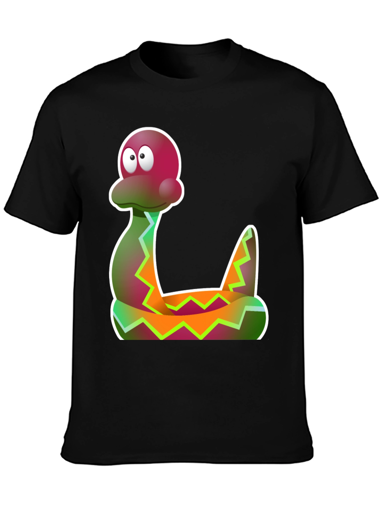 Cartoon Snake Graphic Tee - Funky Style