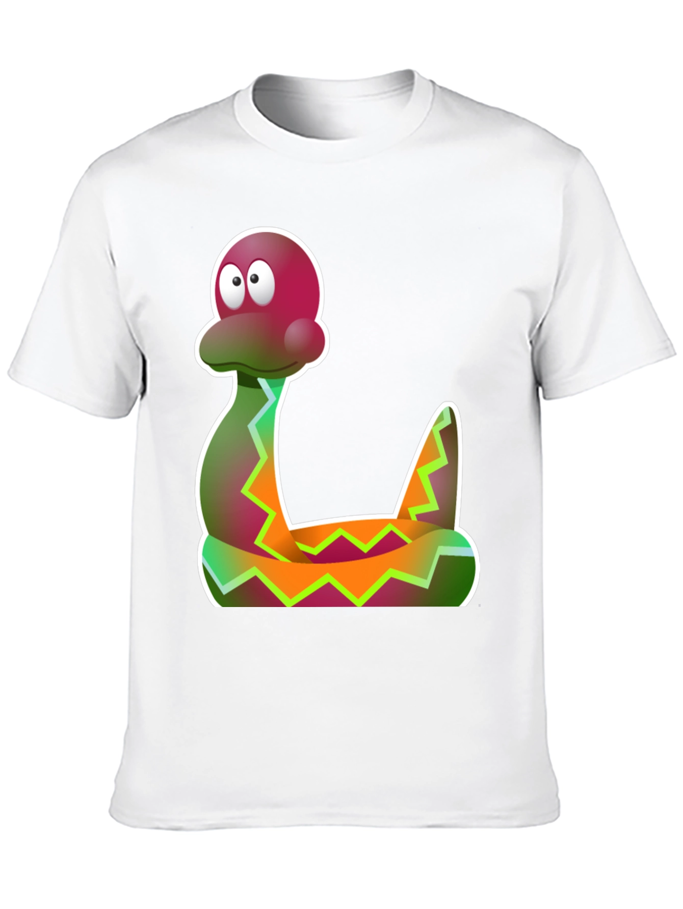 Cartoon Snake Graphic Tee - Funky Style