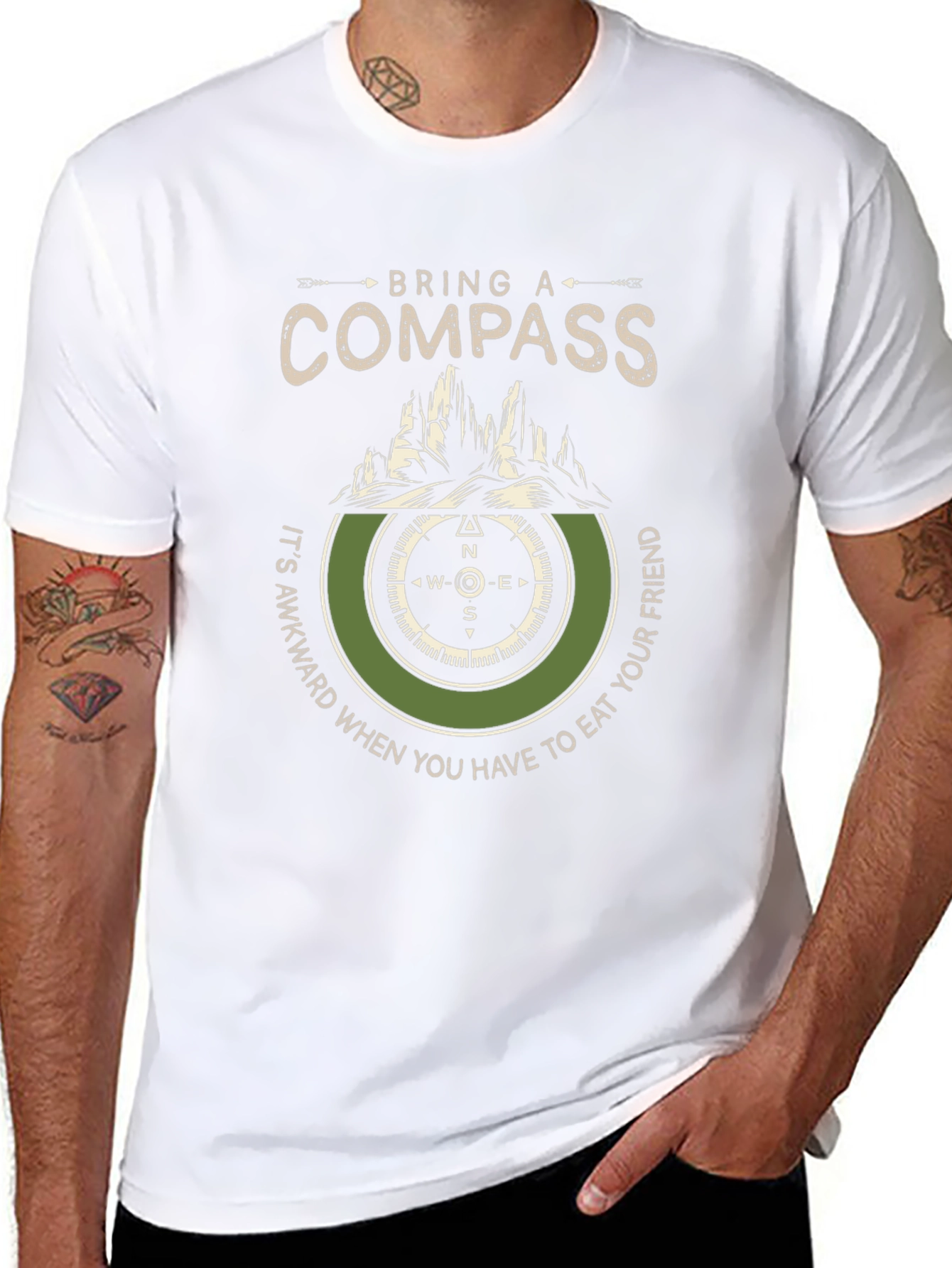 Bring A Compass T-Shirt: Adventure Hiking Tee