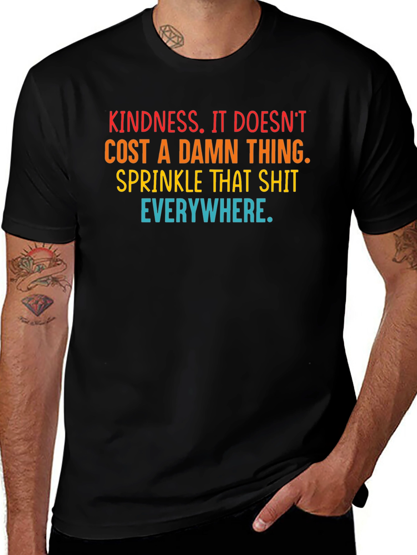 Kindness Slogan Graphic Tee - Spread the Love!