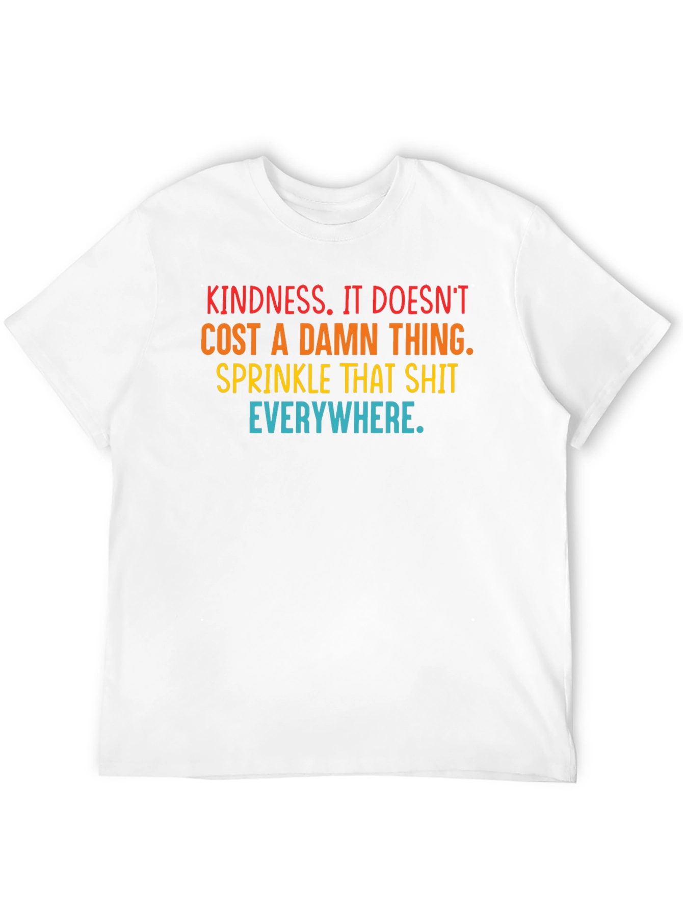 Kindness Slogan Graphic Tee - Spread the Love!