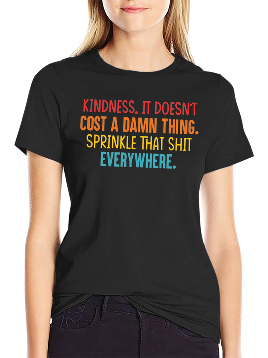 Kindness Slogan Graphic Tee - Spread the Love!