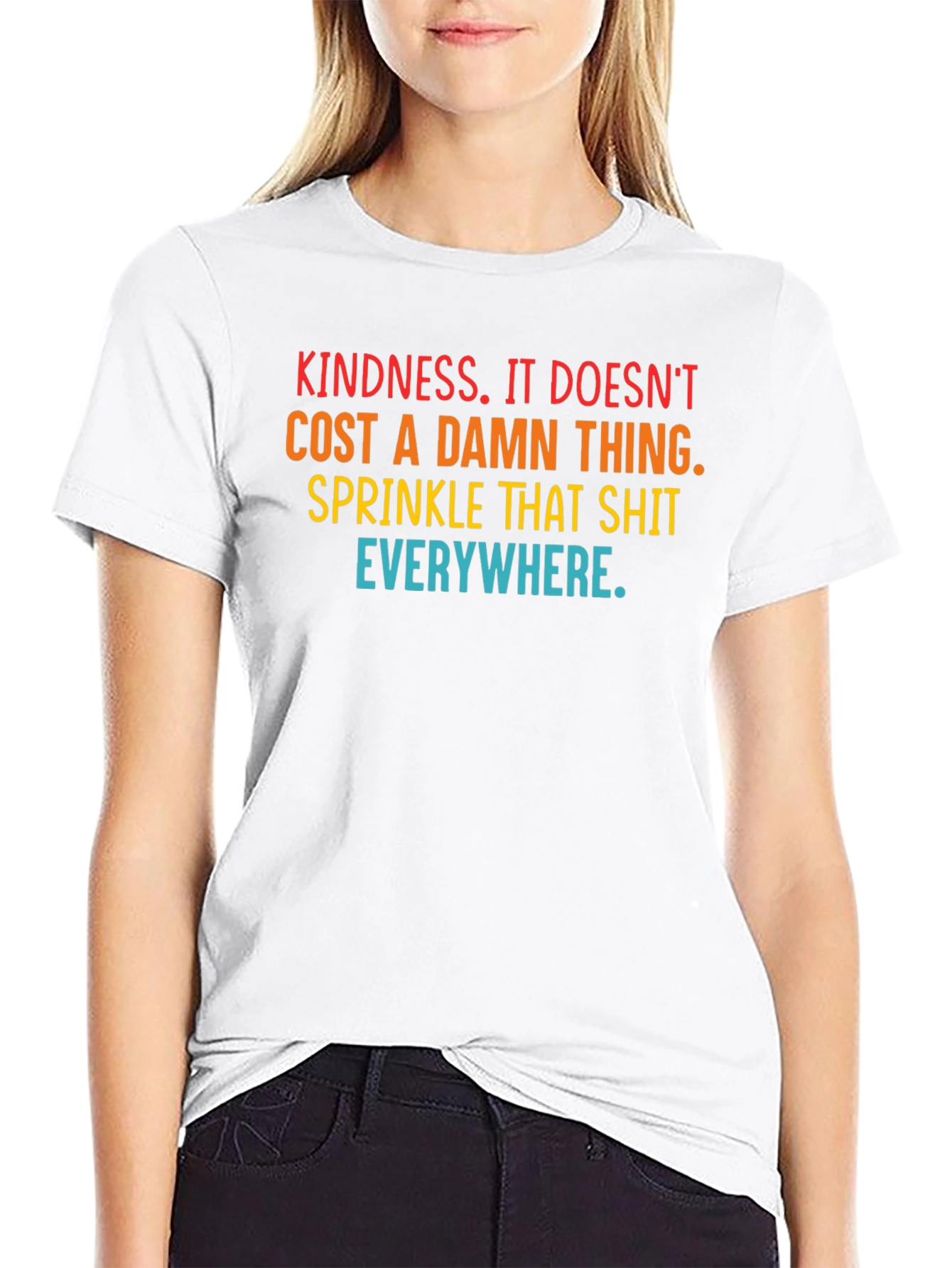 Kindness Slogan Graphic Tee - Spread the Love!