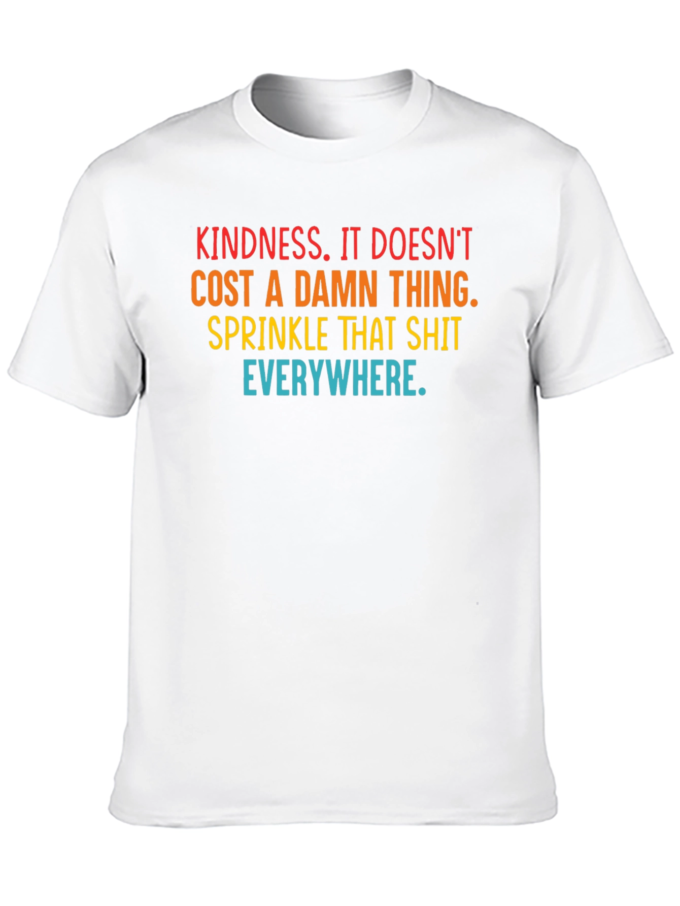 Kindness Slogan Graphic Tee - Spread the Love!