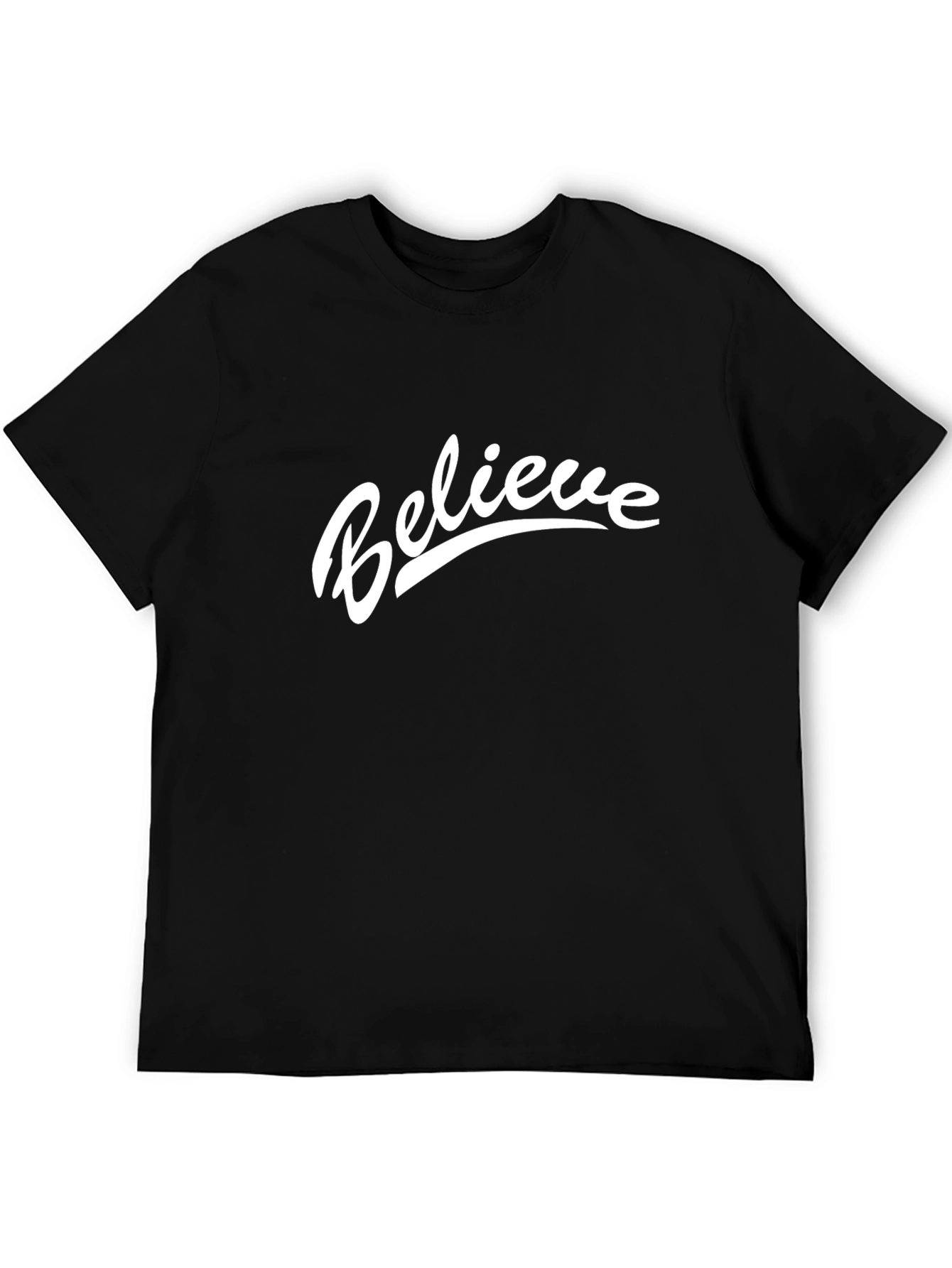 Believe Graphic Black T-Shirt