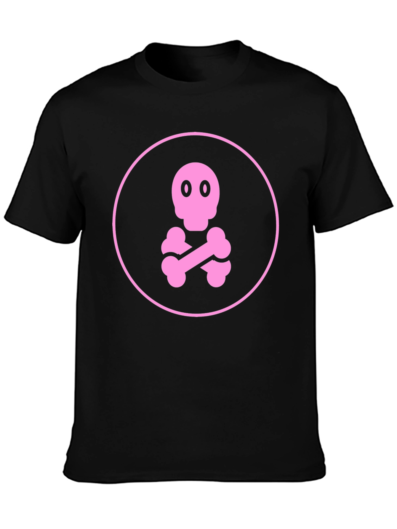 Pink Skull & Crossbones Graphic Tee