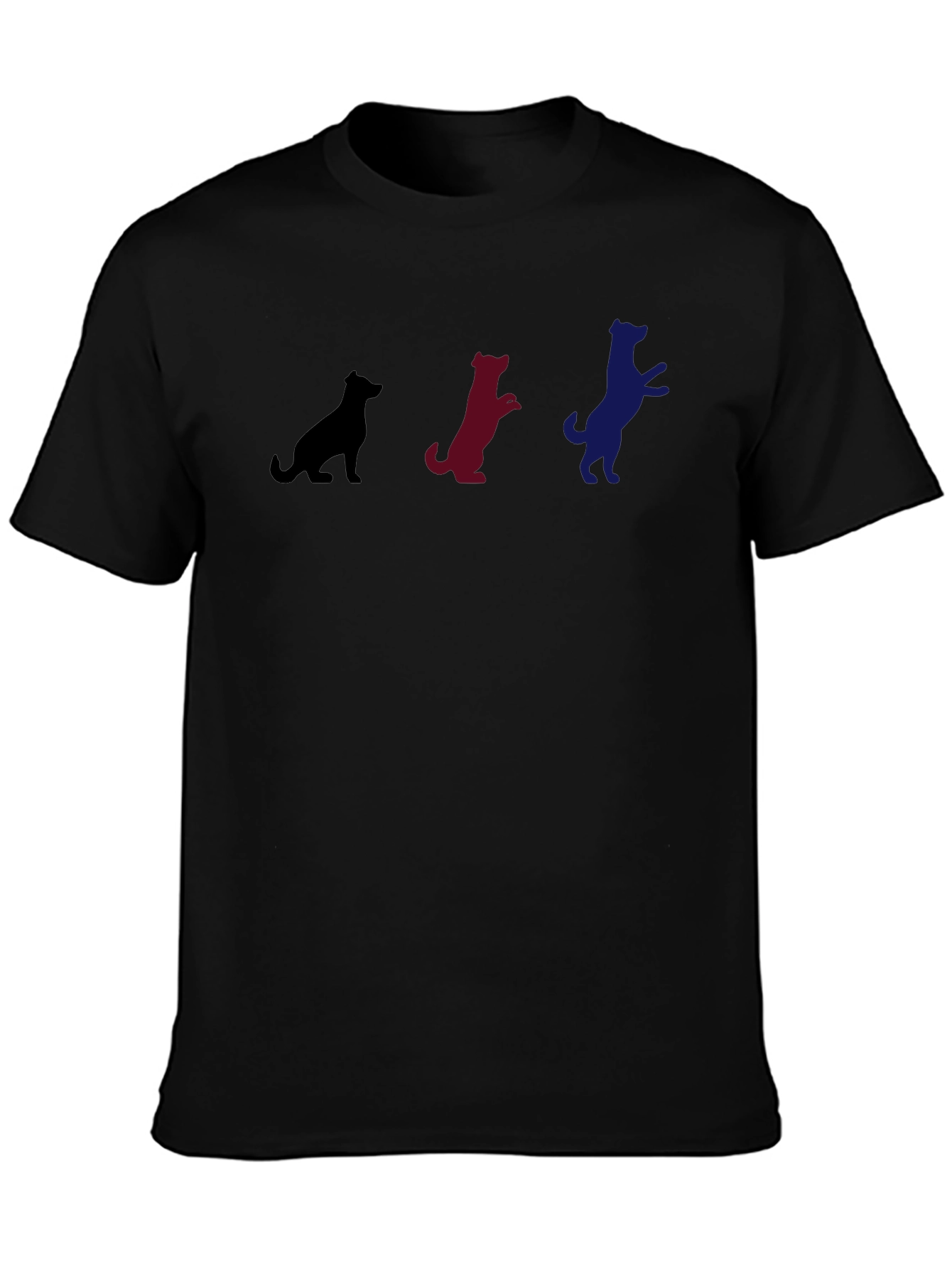 Dog Evolution T-Shirt - Black Cotton Blend