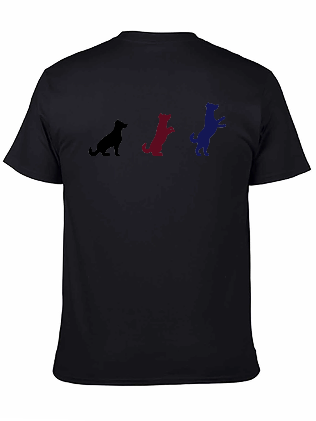 Dog Evolution T-Shirt - Black Cotton Blend