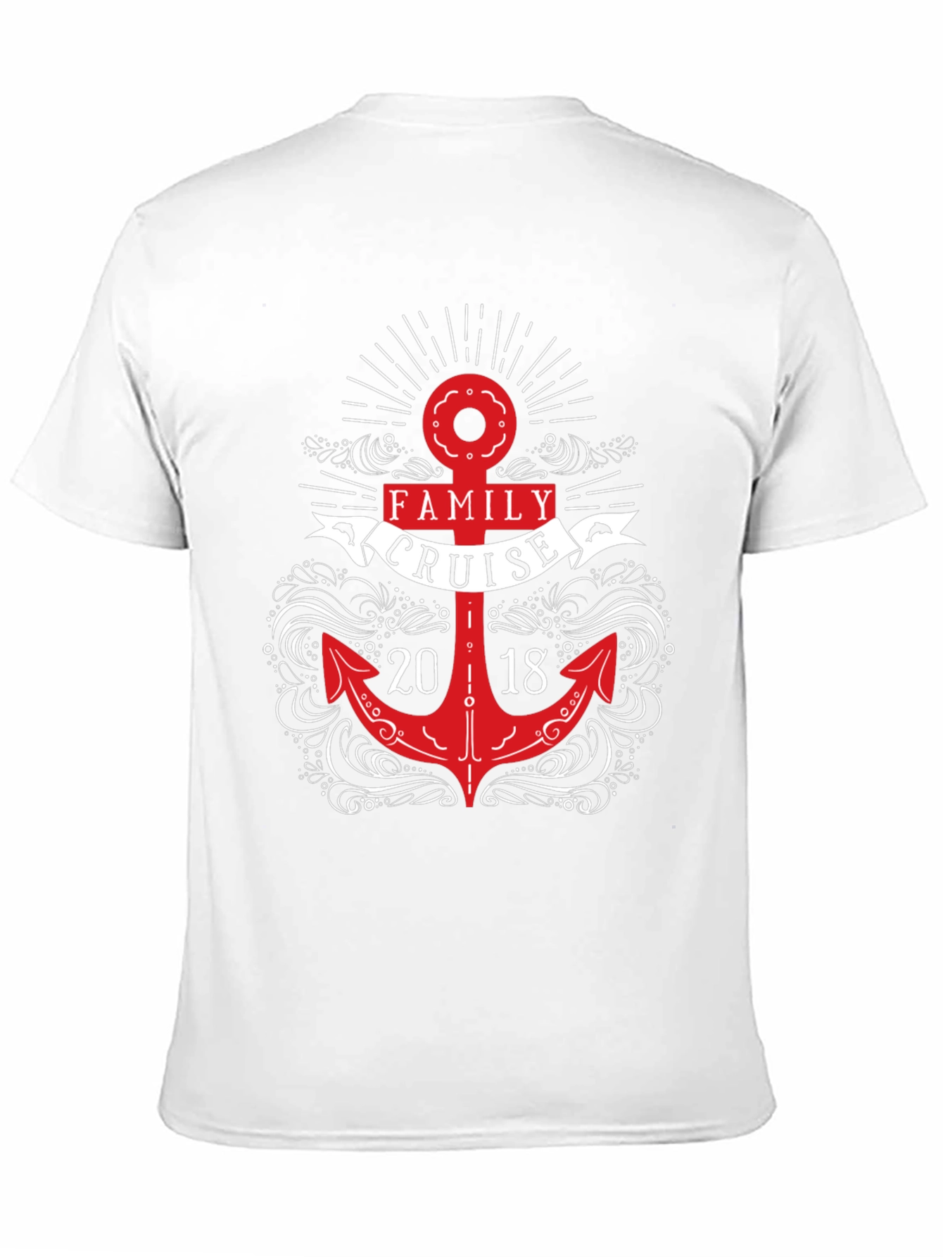 Family Cruise 2018 Anchor Graphic T-Shirt