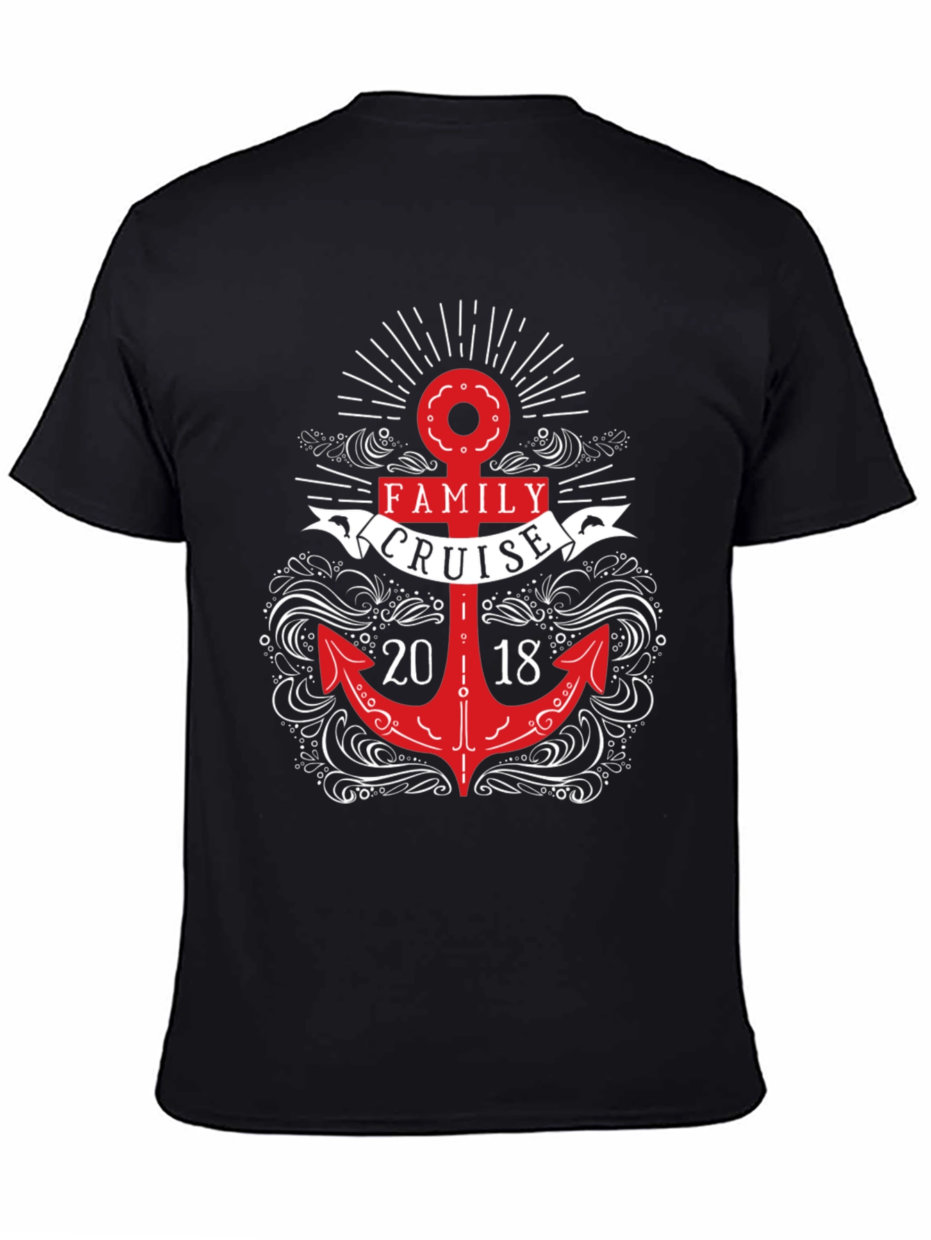 Family Cruise 2018 Anchor Graphic T-Shirt
