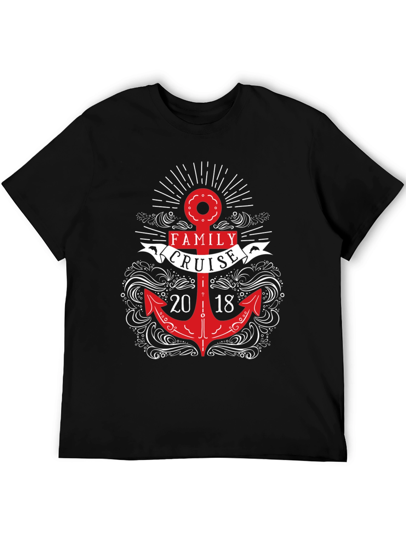 Family Cruise 2018 Anchor Graphic T-Shirt