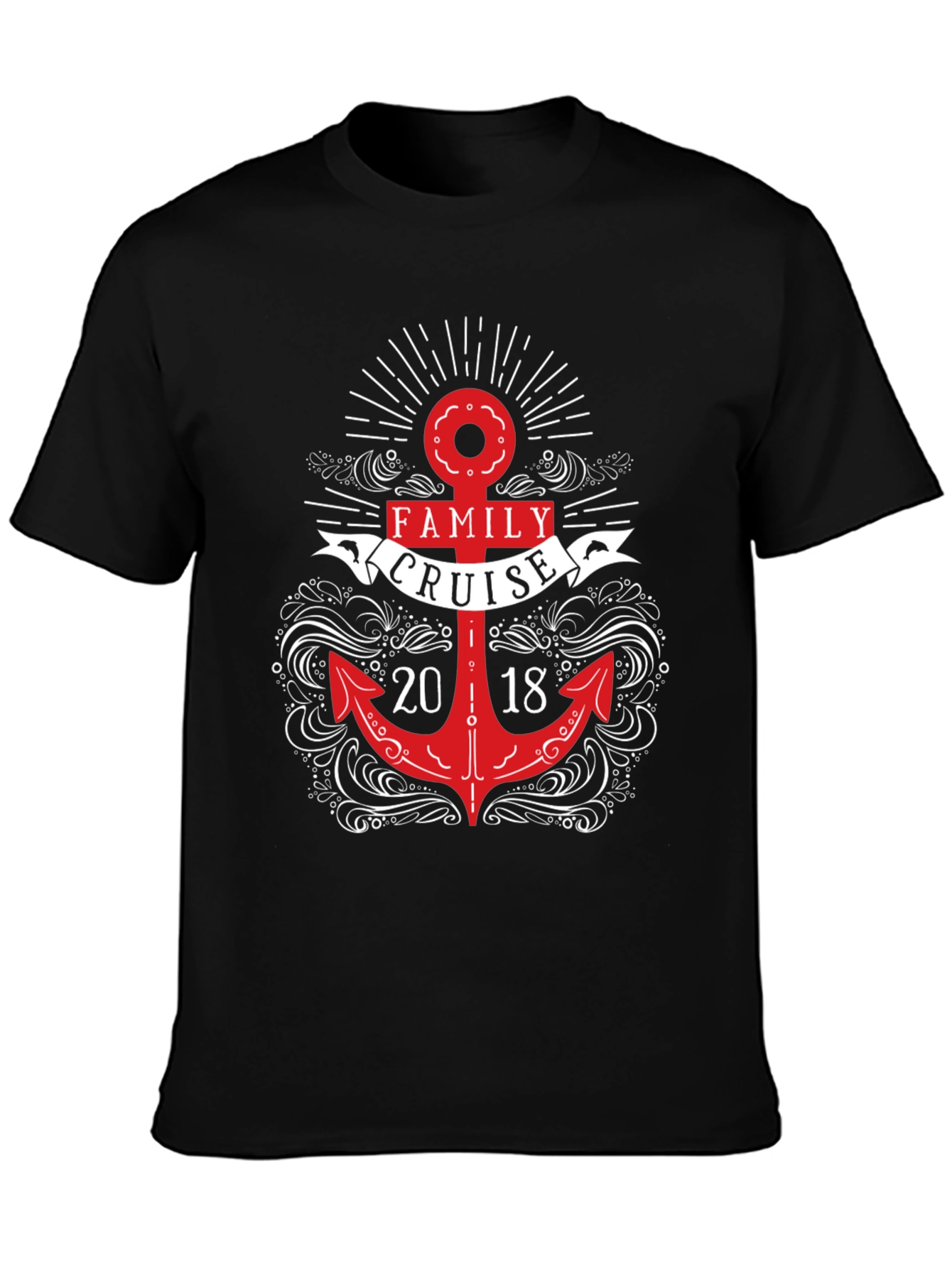 Family Cruise 2018 Anchor Graphic T-Shirt