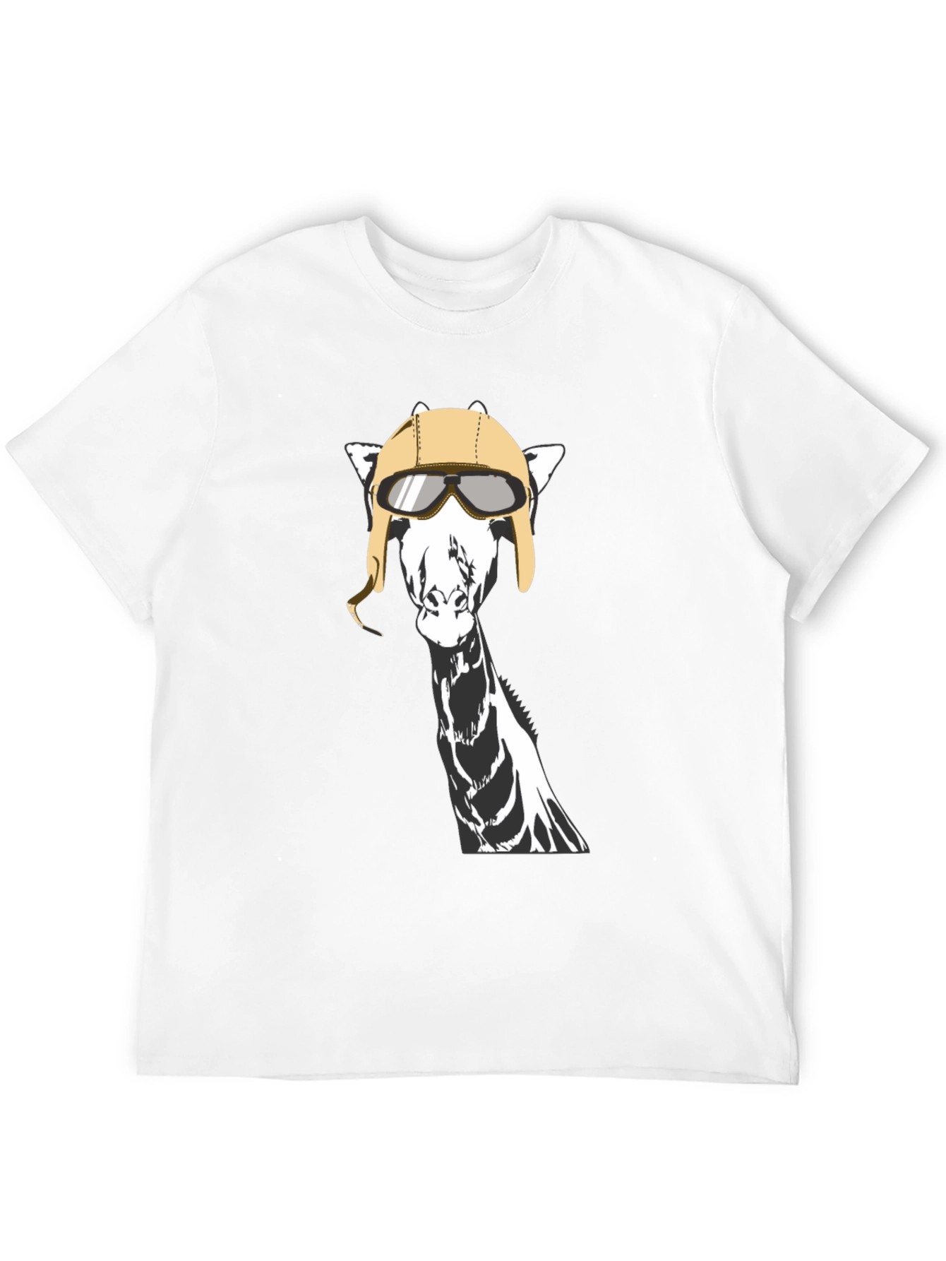 Giraffe Aviator T-Shirt - Unique Graphic Tee