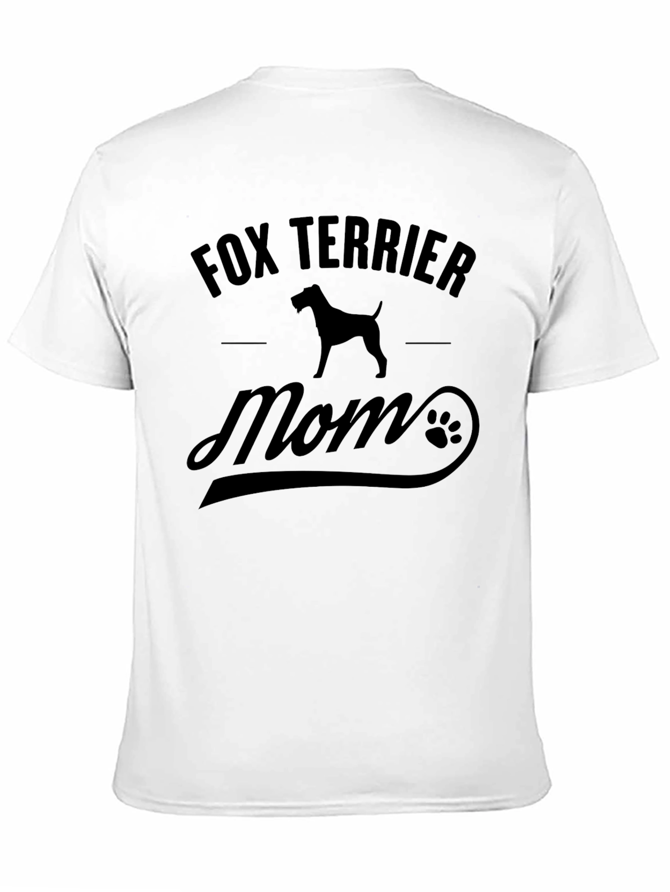 Fox Terrier Mom Black T-Shirt