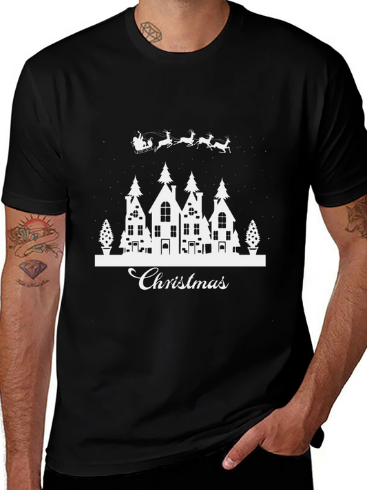 Christmas Town Graphic Tee - Holiday Spirit T-Shirt