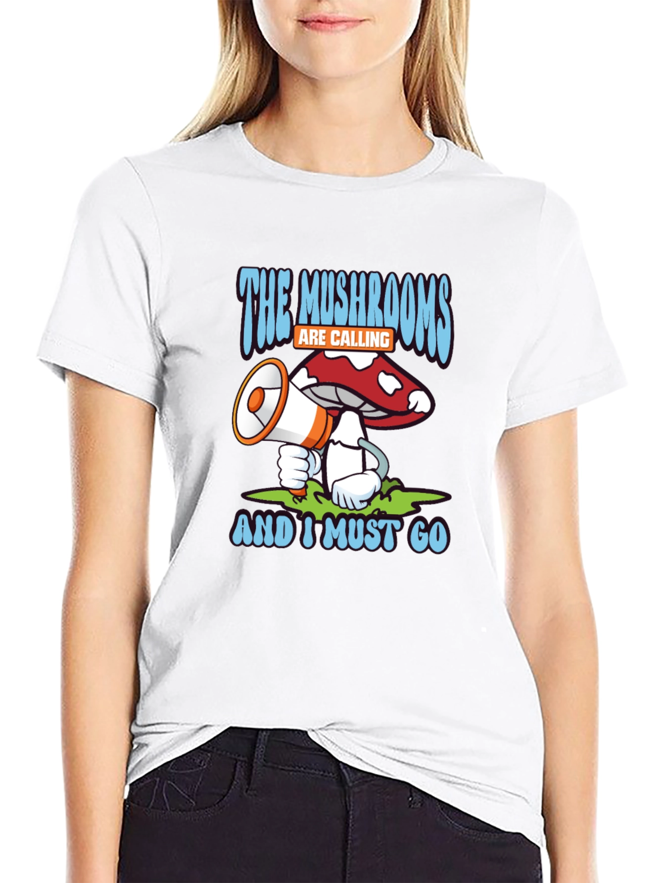 Mushroom Calling Graphic T-Shirt