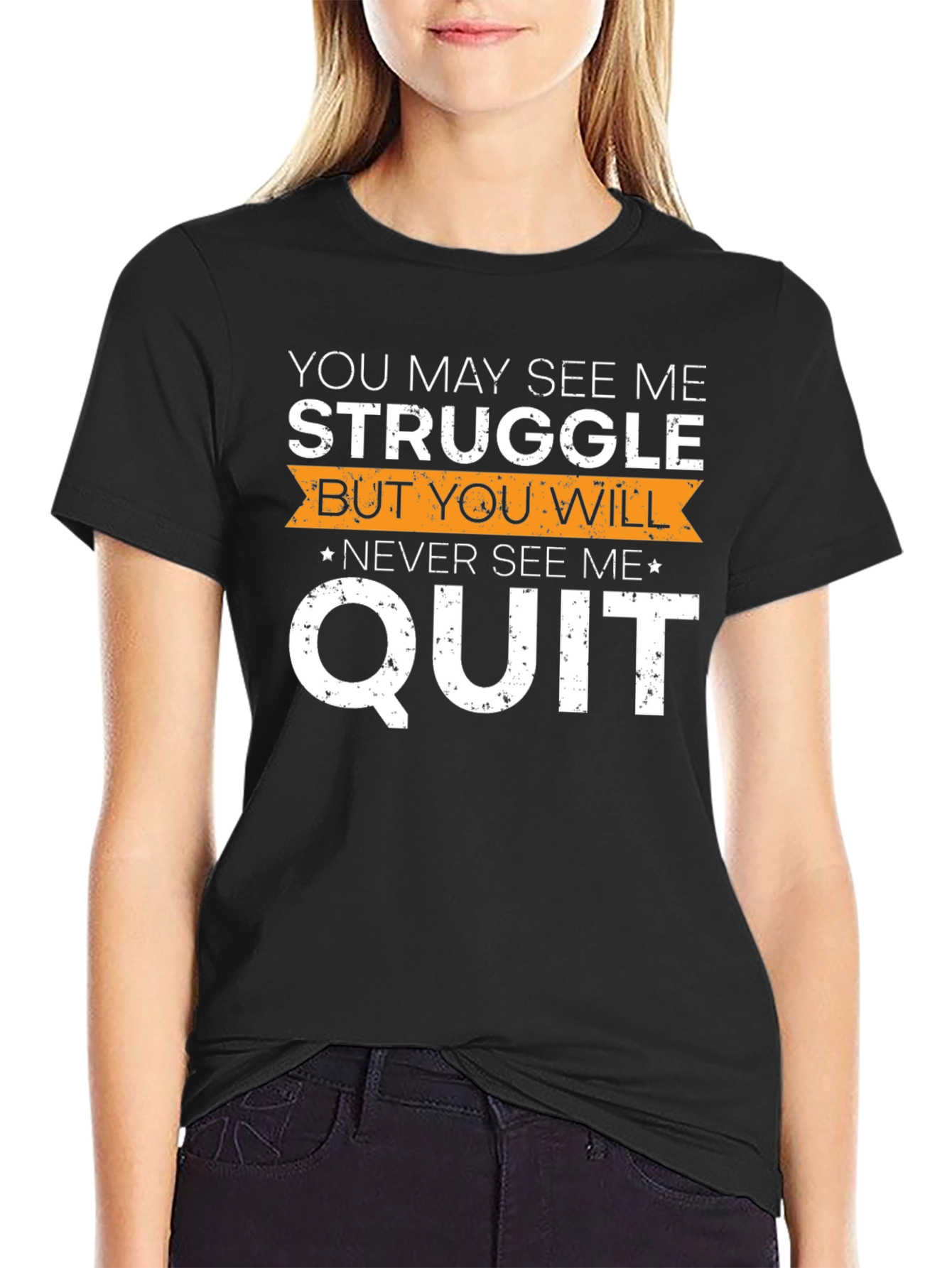 Struggle Never Quit Graphic Tee