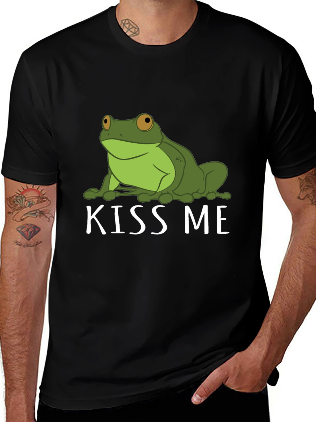 Frog Kiss Me Graphic Tee - Unisex