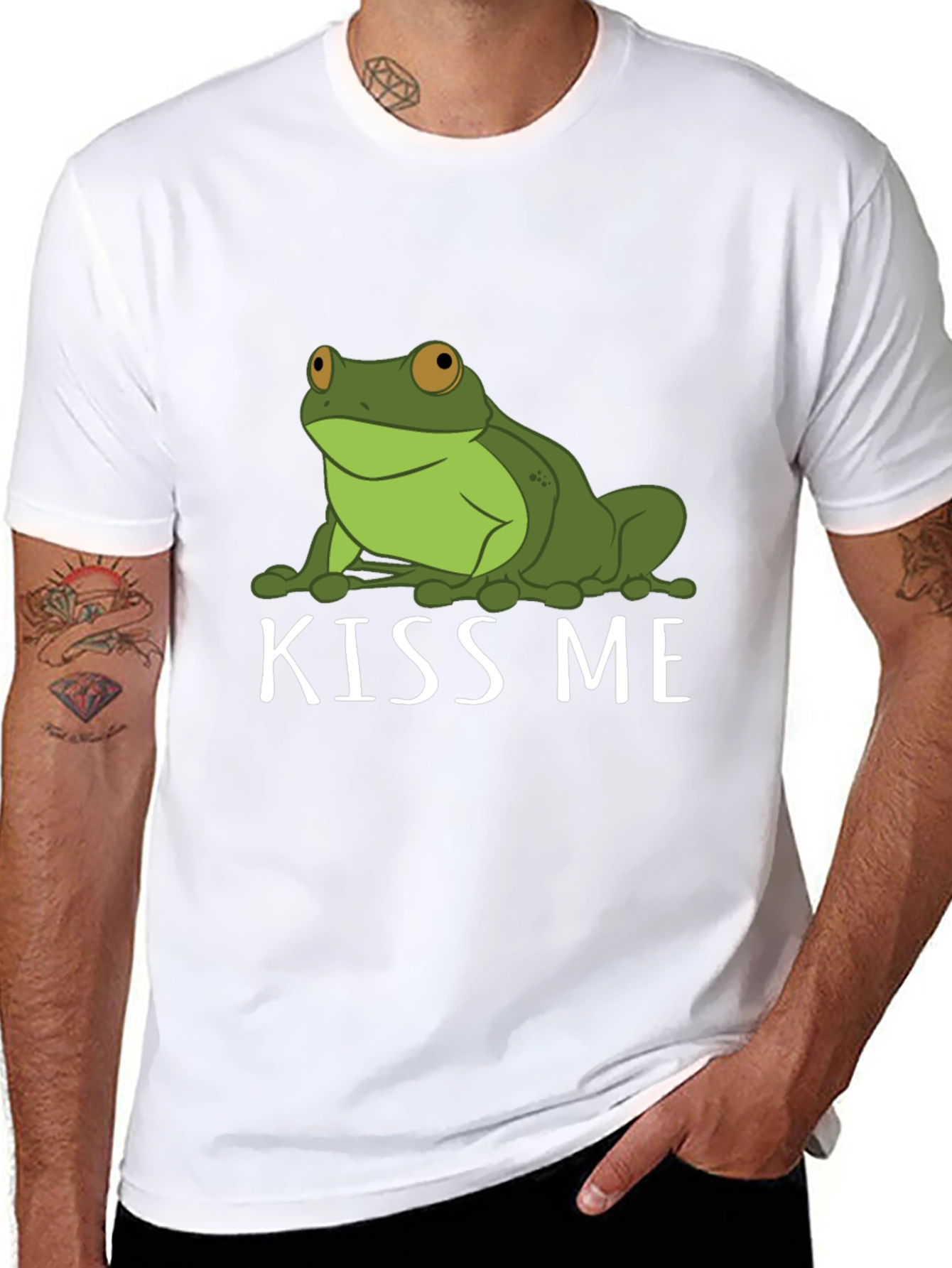 Frog Kiss Me Graphic Tee - Unisex