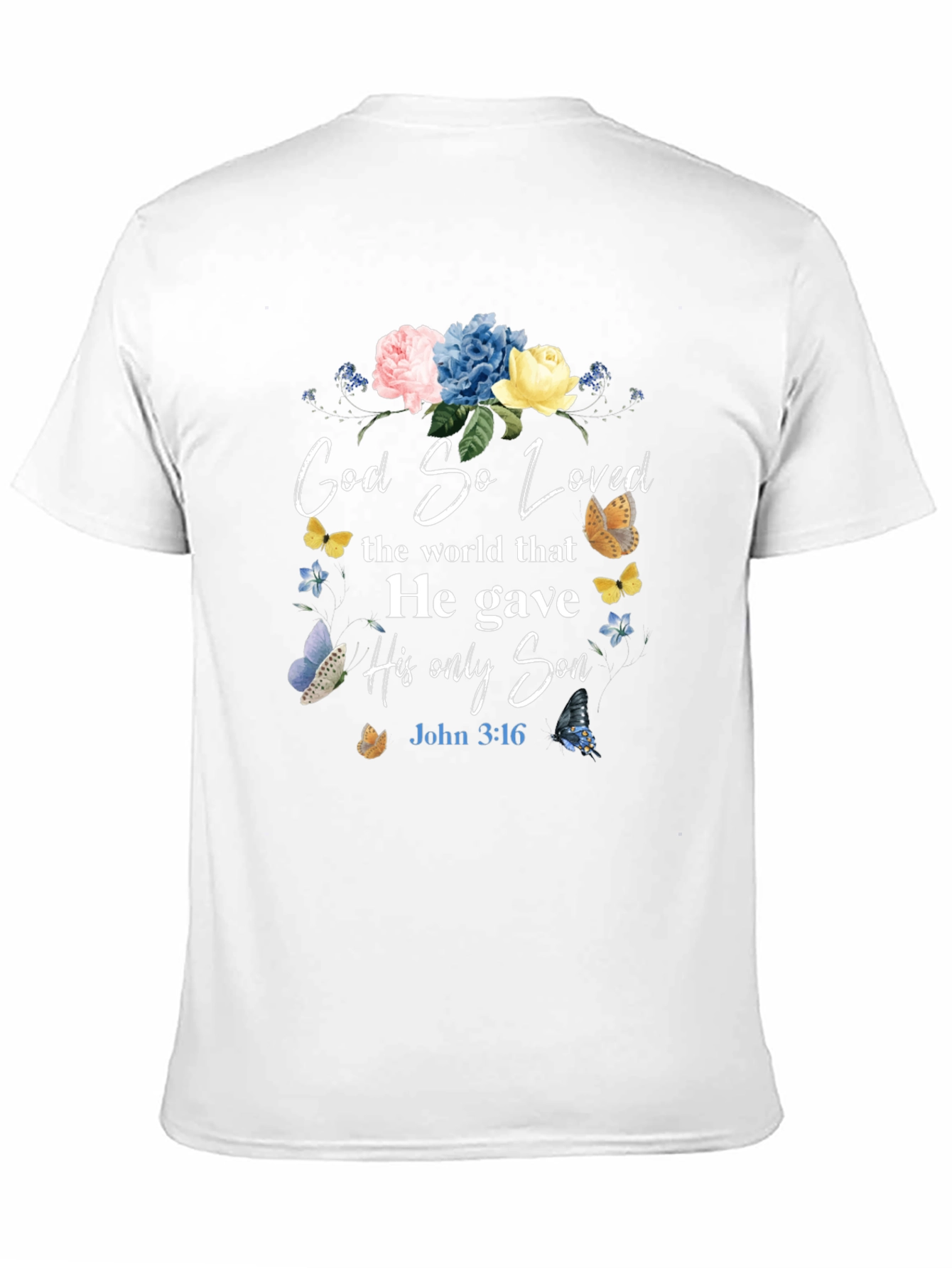 God So Loved T-Shirt - Christian Faith Apparel