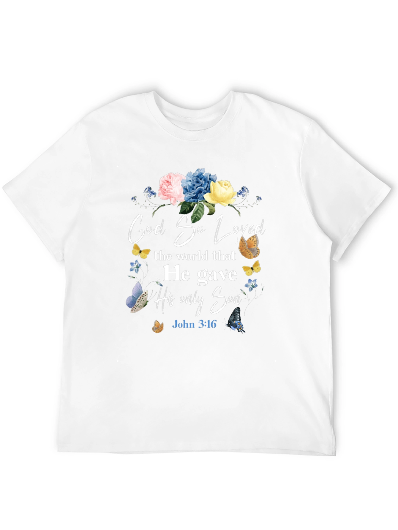 God So Loved T-Shirt - Christian Faith Apparel