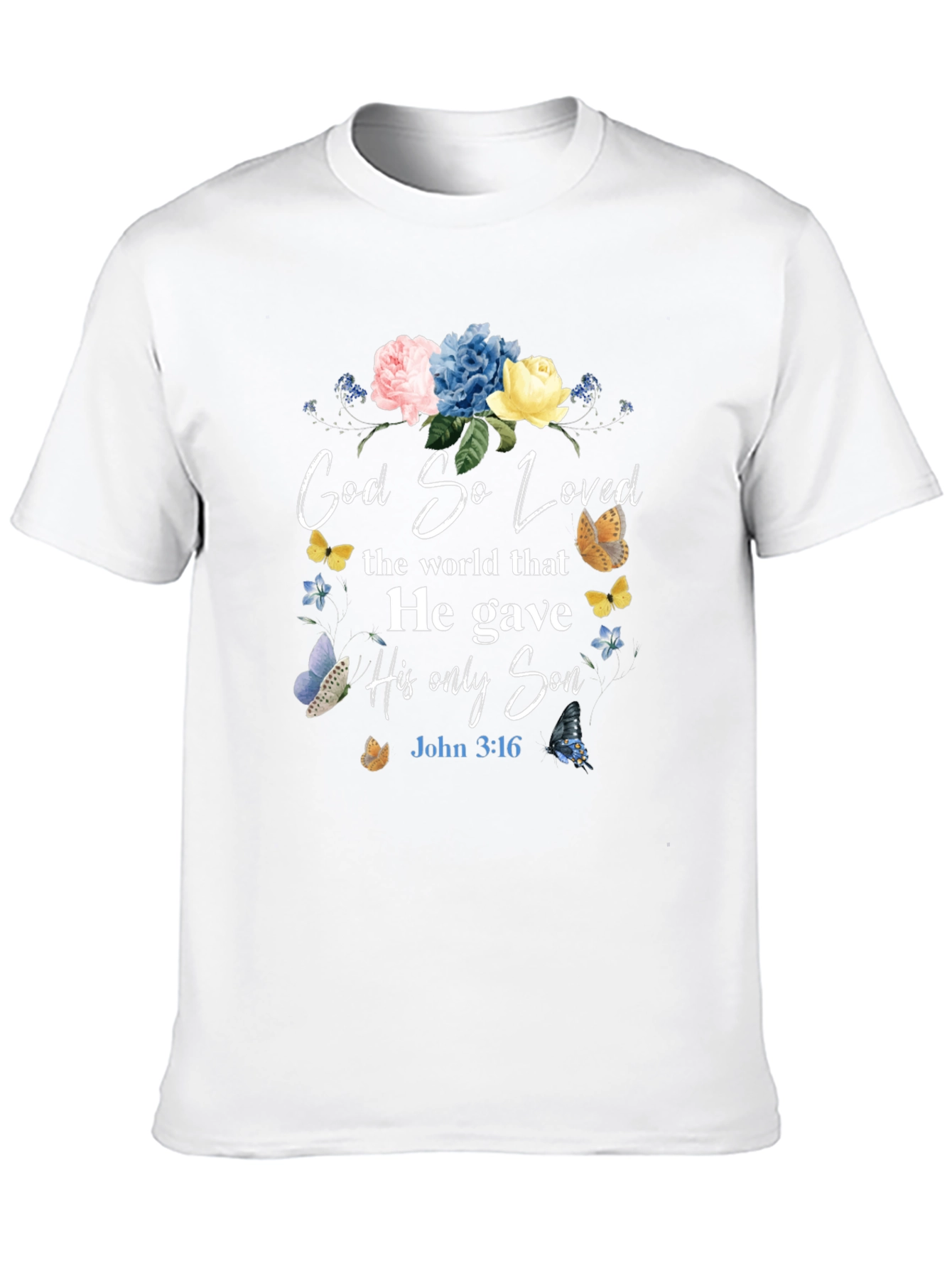God So Loved T-Shirt - Christian Faith Apparel