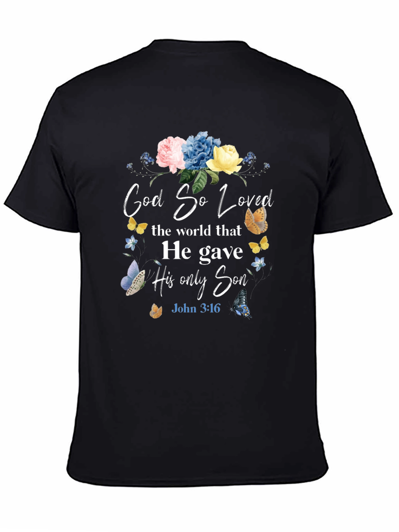 God So Loved T-Shirt - Christian Faith Apparel