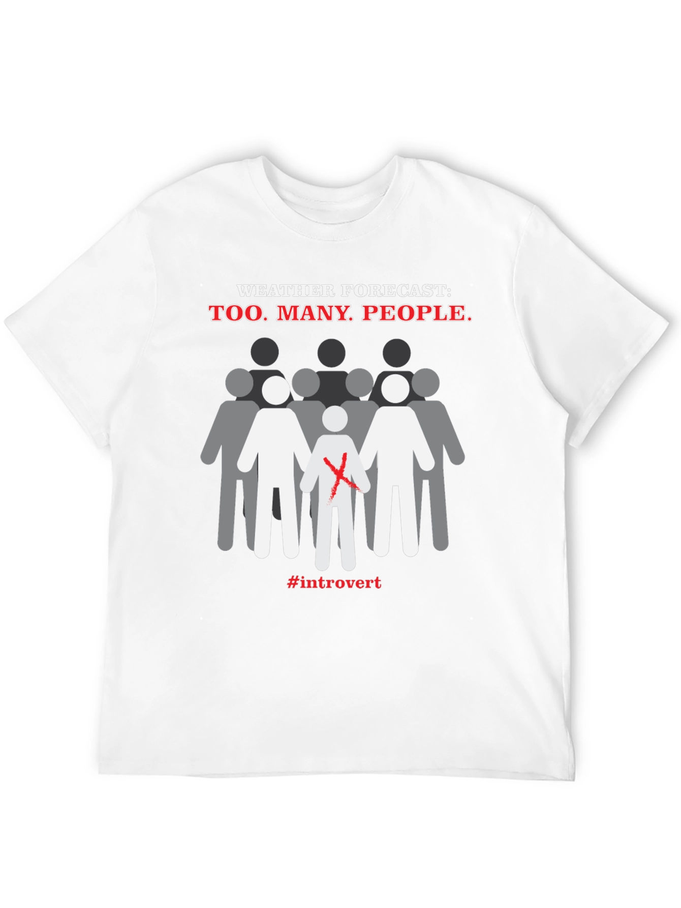 Introvert Weather Forecast T-Shirt - Anti-Social Graphic Tee
