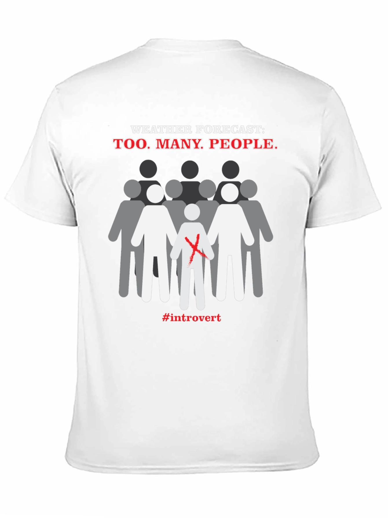 Introvert Weather Forecast T-Shirt - Anti-Social Graphic Tee
