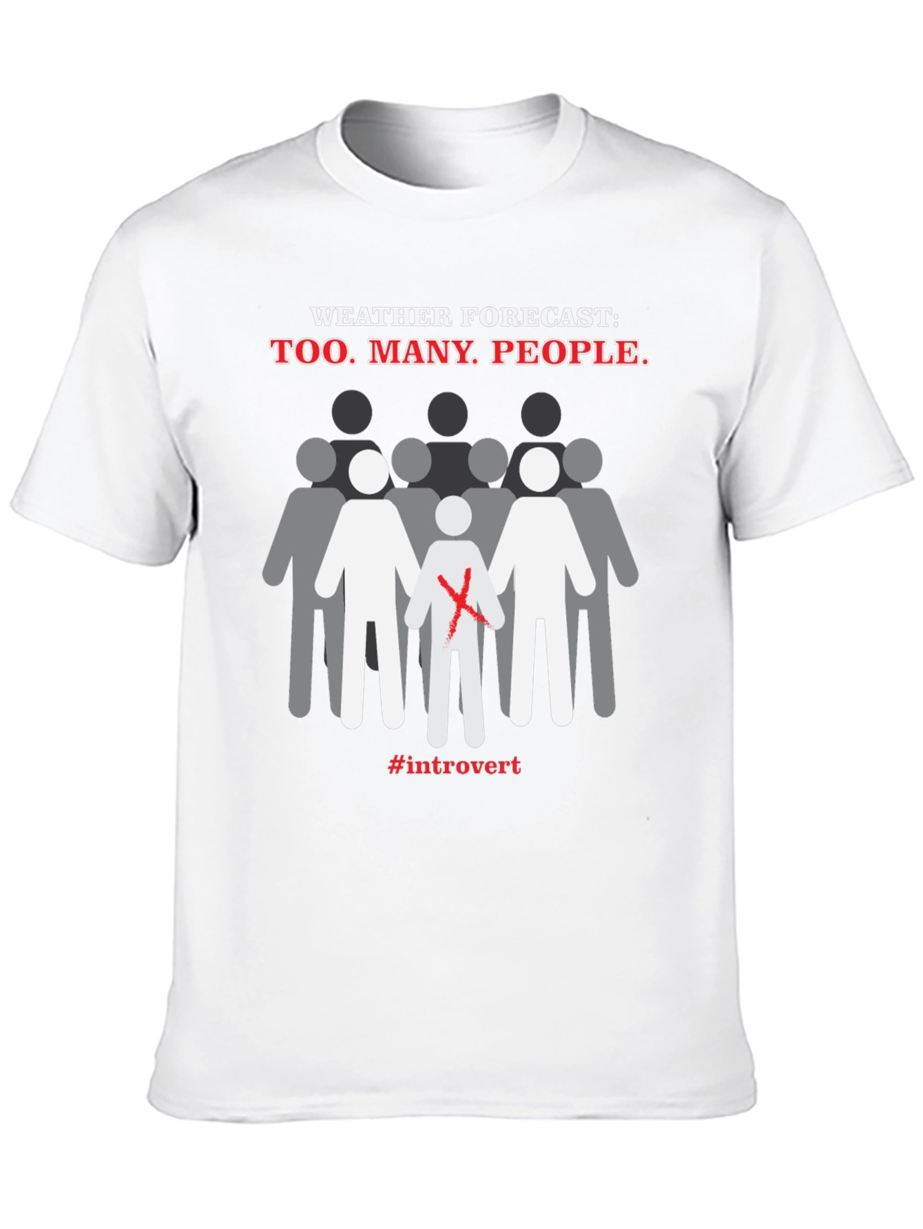 Introvert Weather Forecast T-Shirt - Anti-Social Graphic Tee
