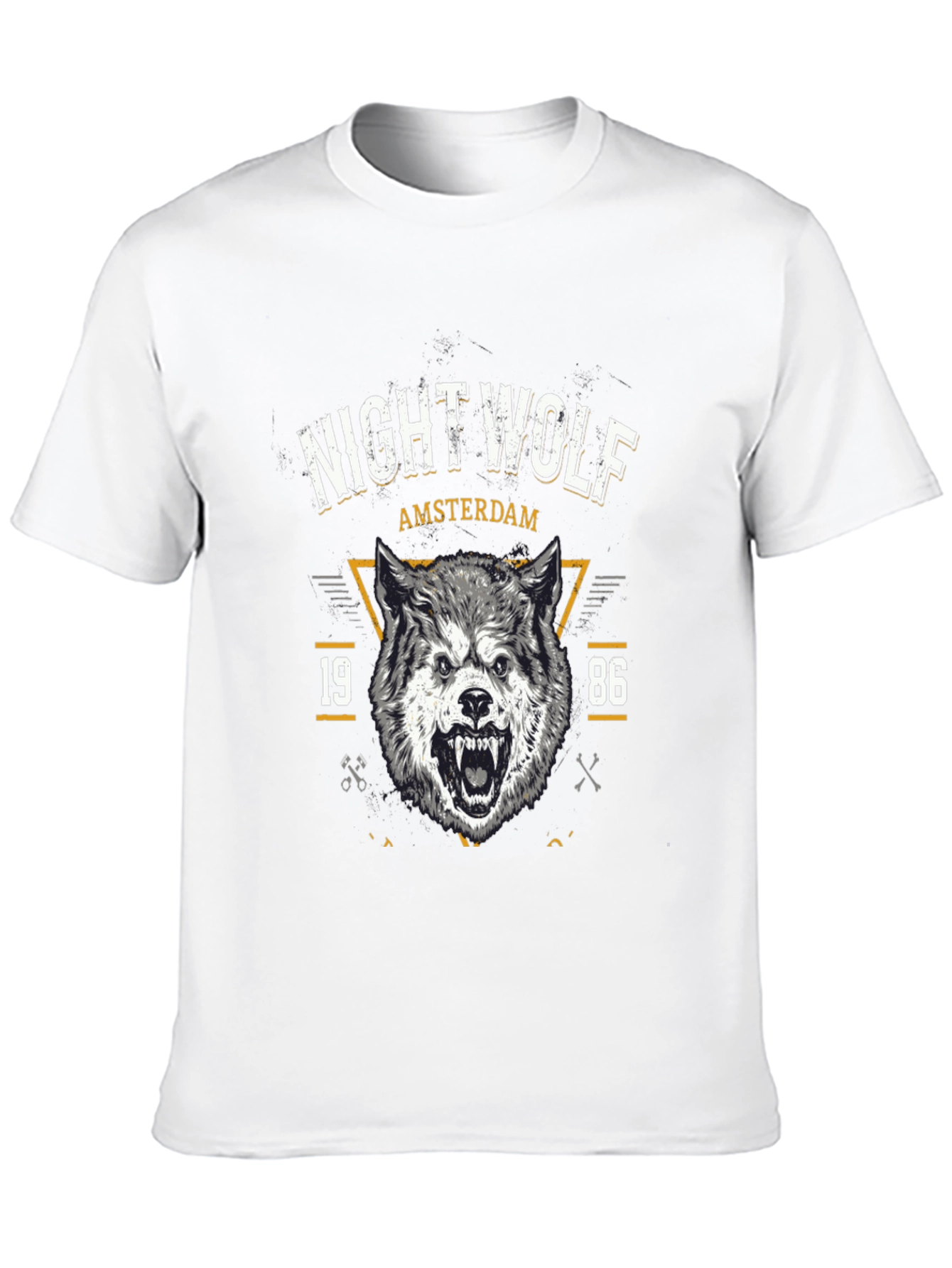 Night Wolf Amsterdam Graphic T-Shirt