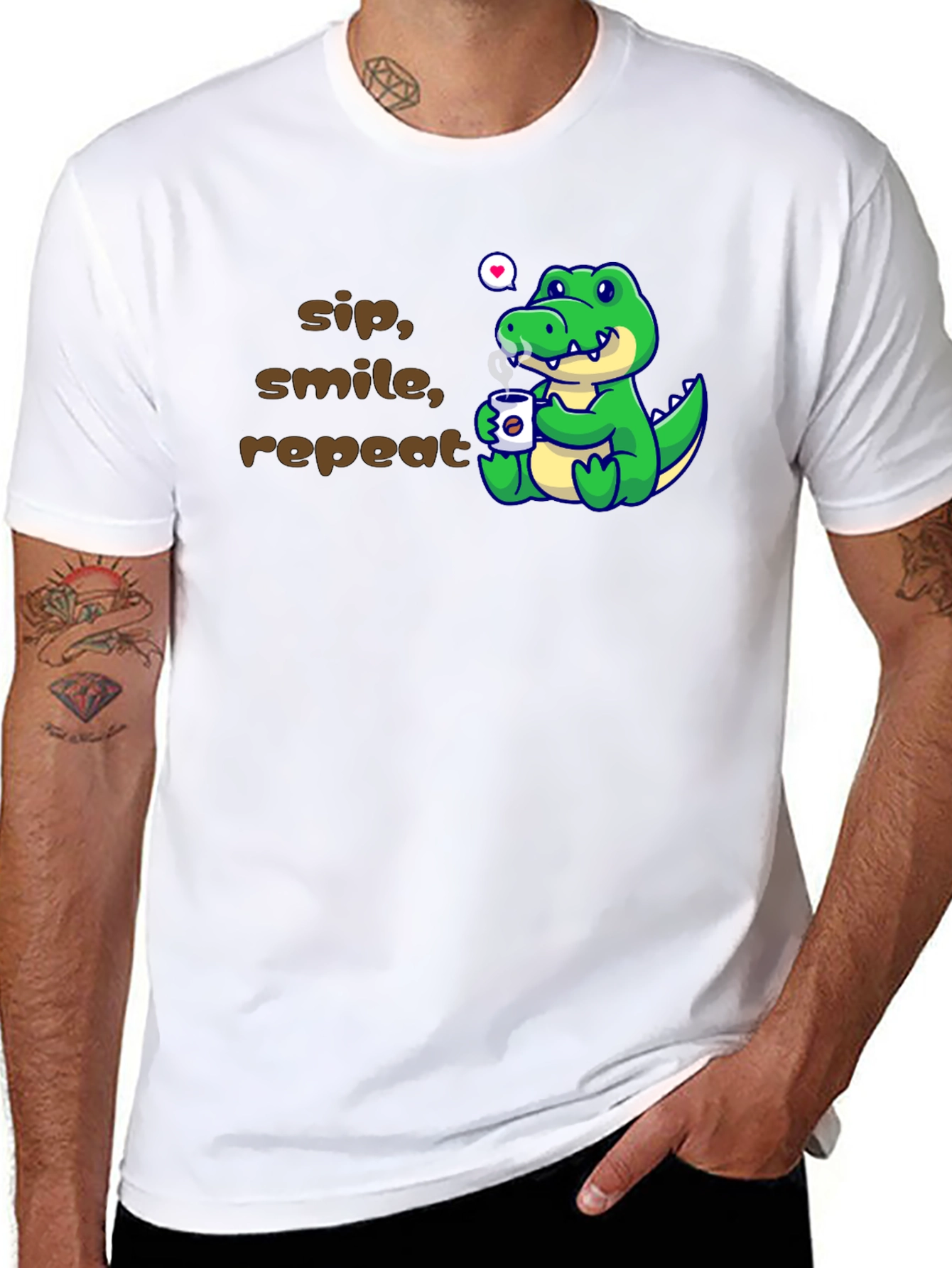 Sip Smile Repeat Alligator T-Shirt