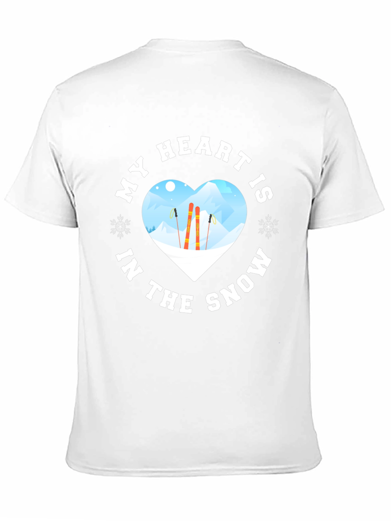 Snow Lover Graphic Tee - Skiing T-Shirt